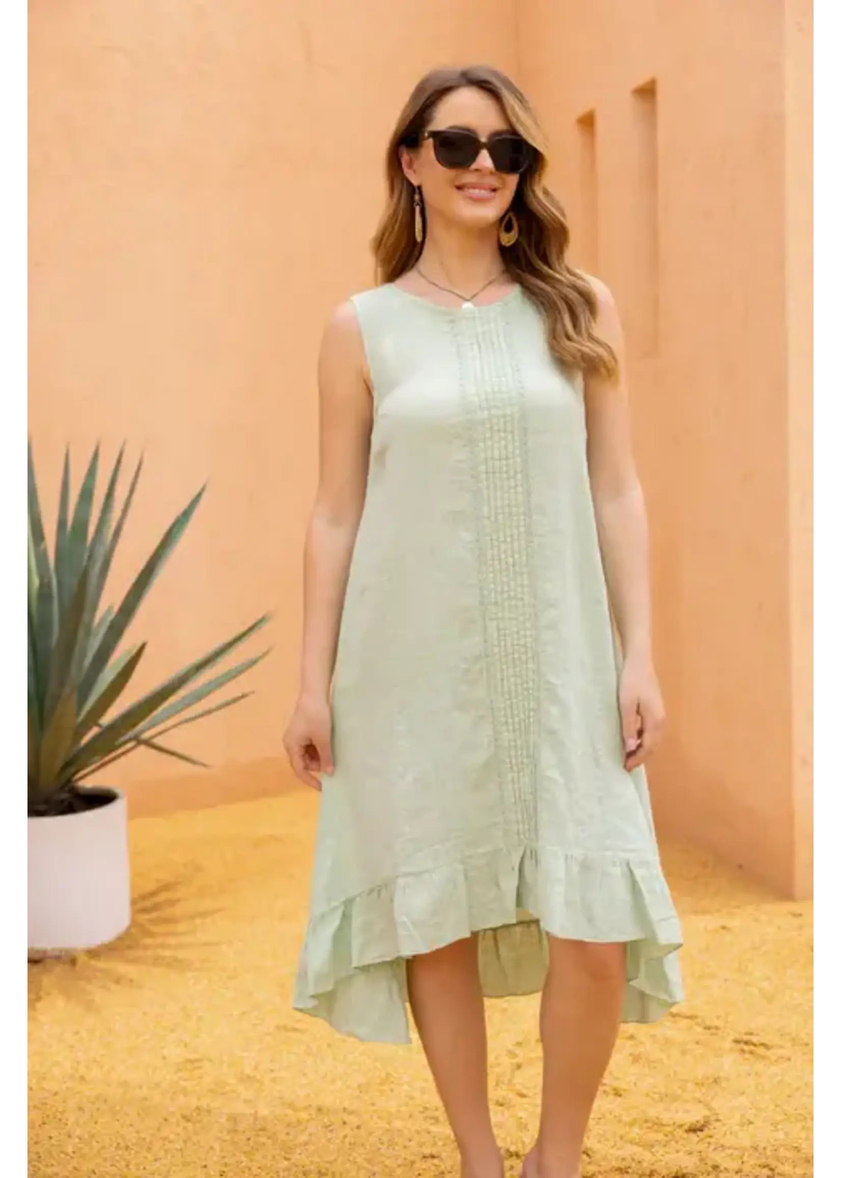 ORANGE FASHION VILLAGE OFV SS26 DAPHNE'S STITCHED DETAIL DRESS