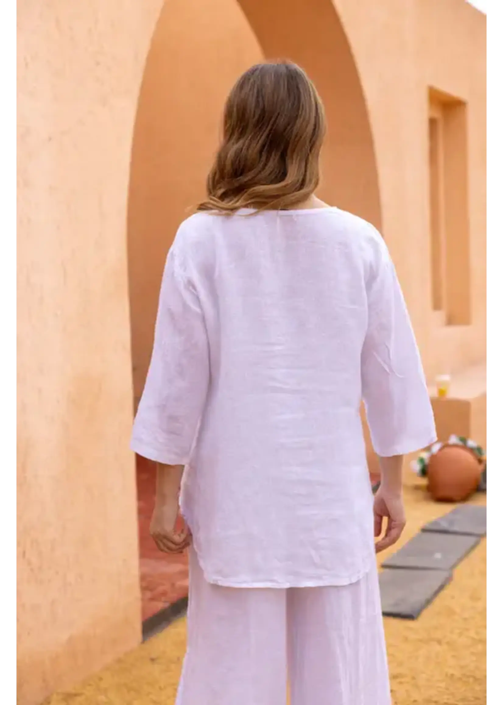 ORANGE FASHION VILLAGE OFV SS26 DAPHNE'S STITCHED DETAIL TOP