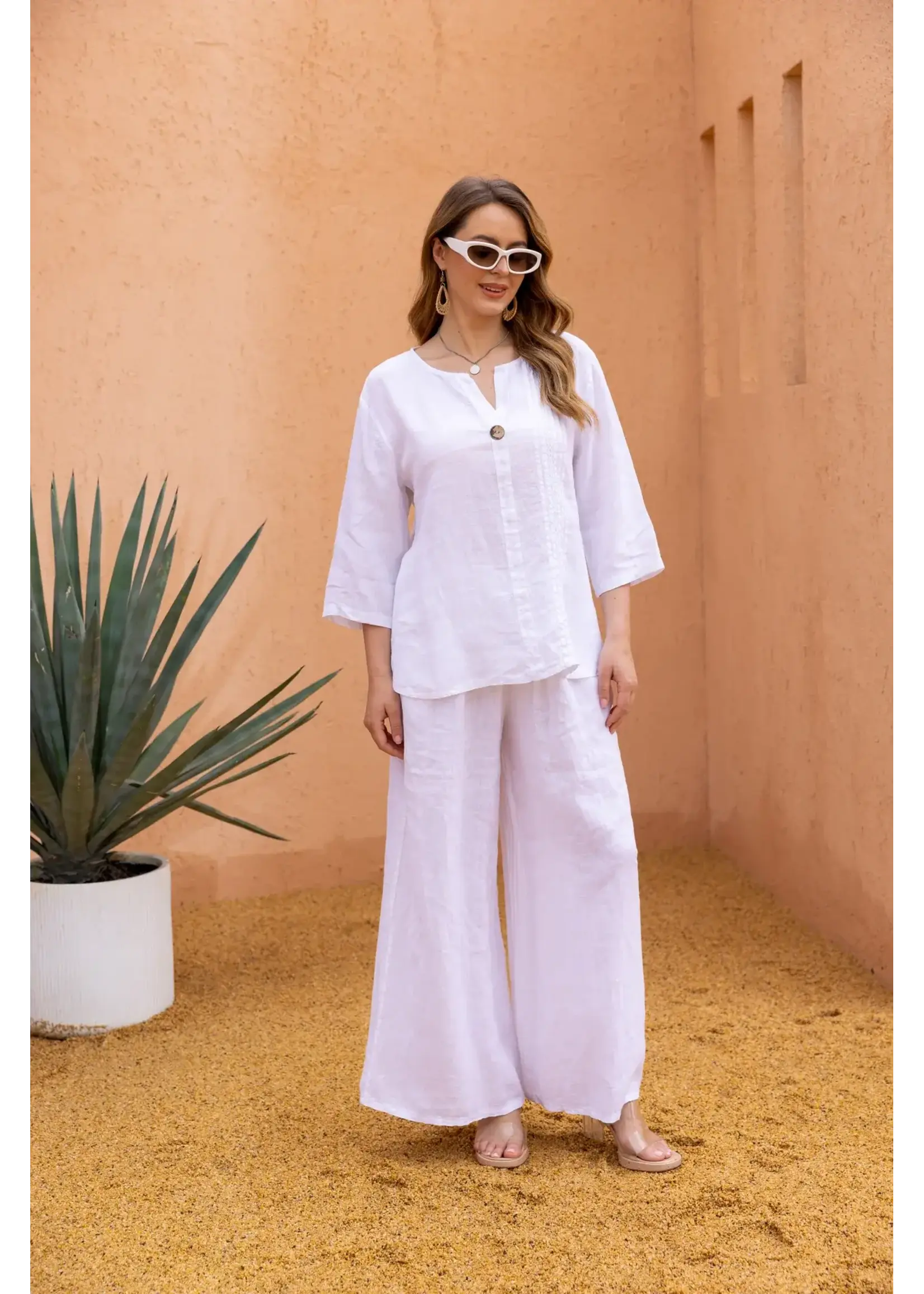 ORANGE FASHION VILLAGE OFV SS26 DAPHNE'S STITCHED DETAIL TOP