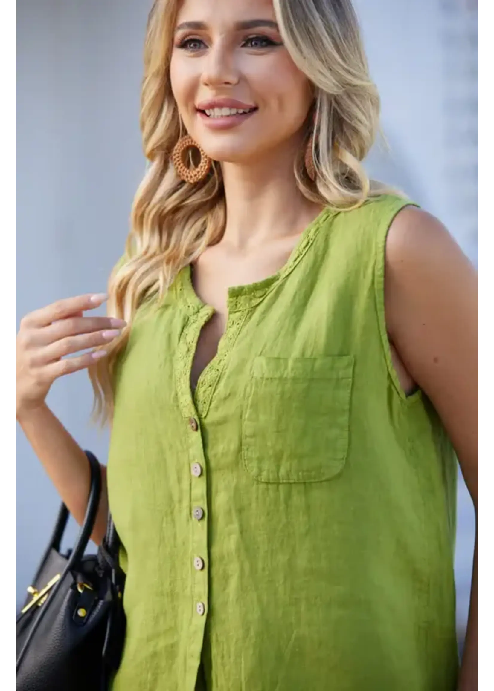 ORANGE FASHION VILLAGE OFV SS26 EYELET POCKET TANK