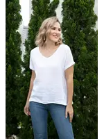 ORANGE FASHION VILLAGE OFV SS26 BREEZY LINEN TEE