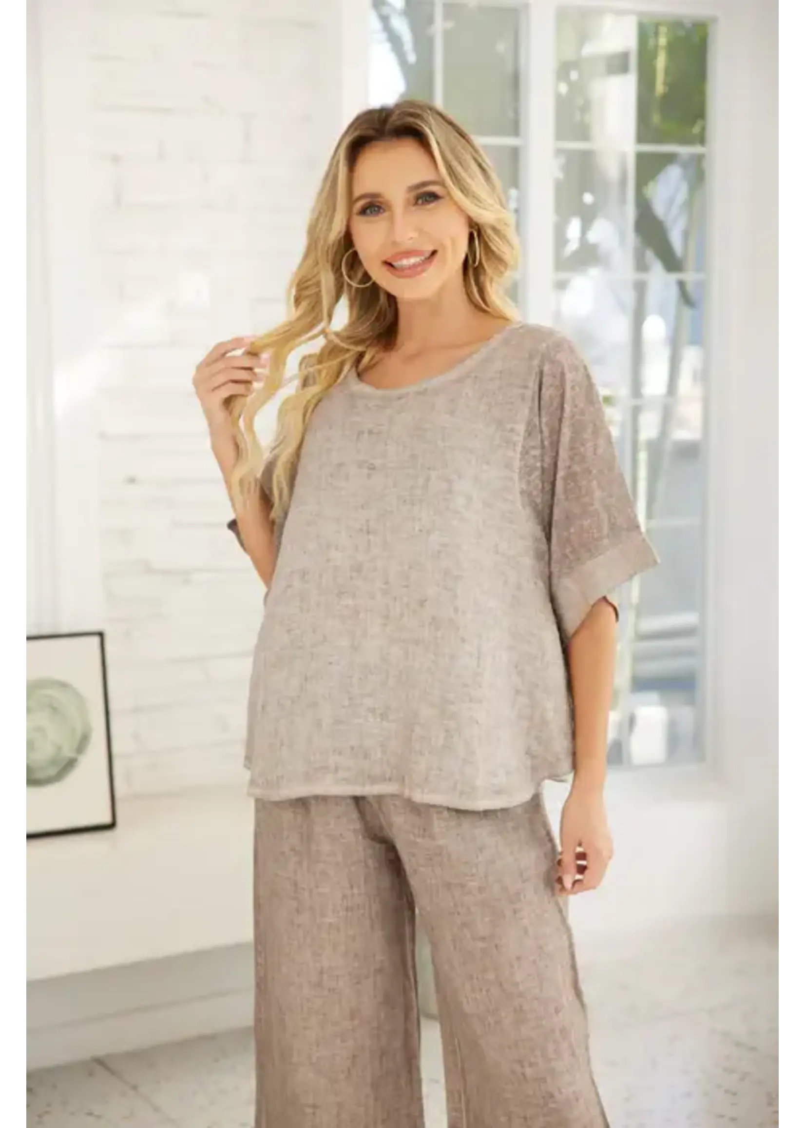 ORANGE FASHION VILLAGE OFV SS26 COLD WASH ROUND TOP