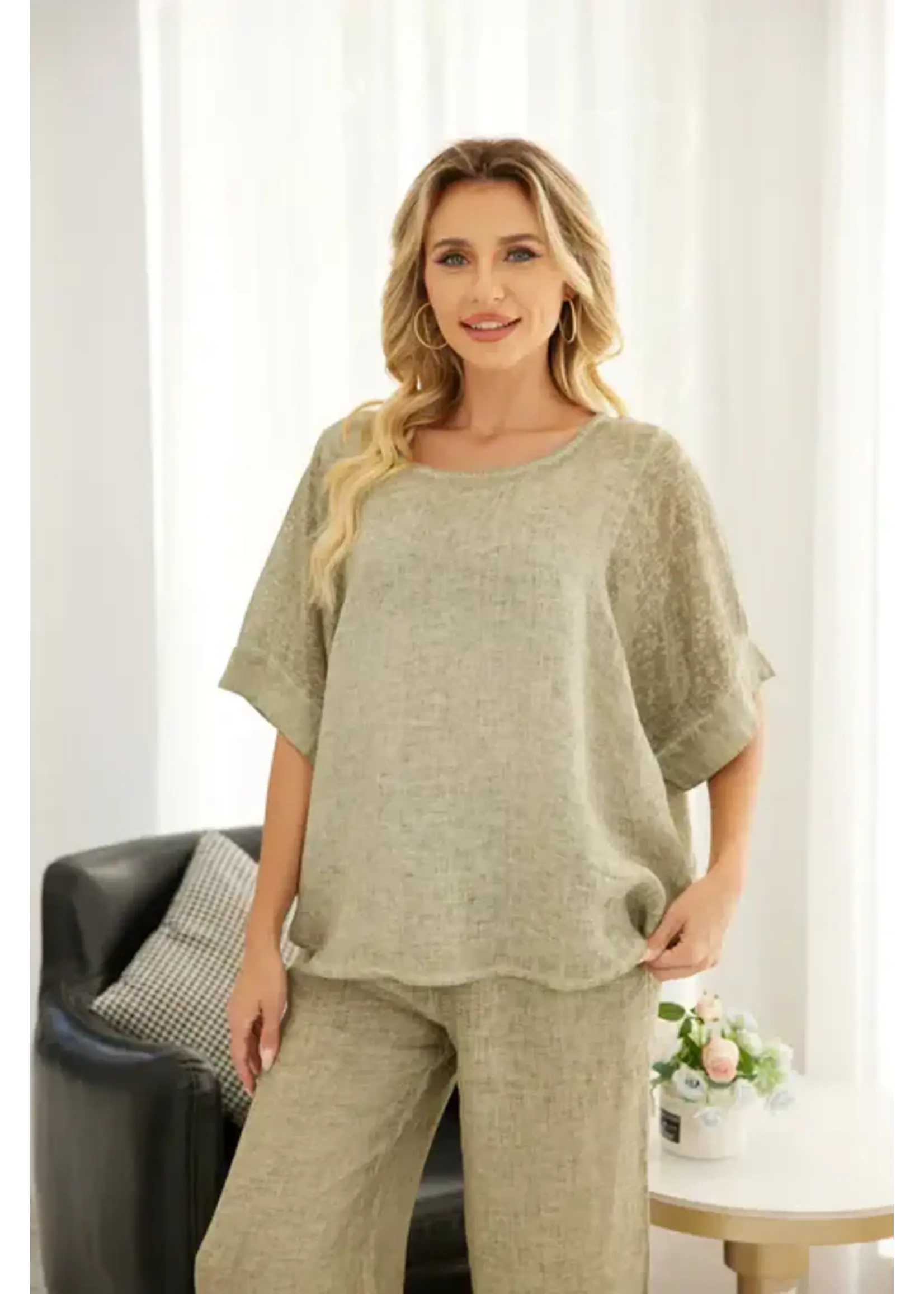 ORANGE FASHION VILLAGE OFV SS26 COLD WASH ROUND TOP