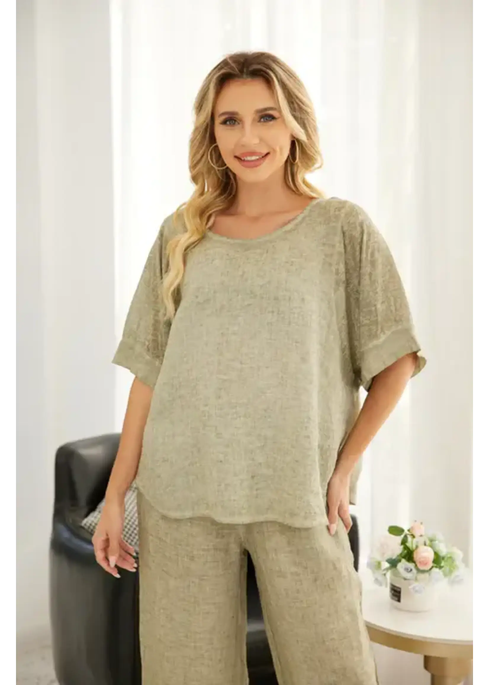 ORANGE FASHION VILLAGE OFV SS26 COLD WASH ROUND TOP