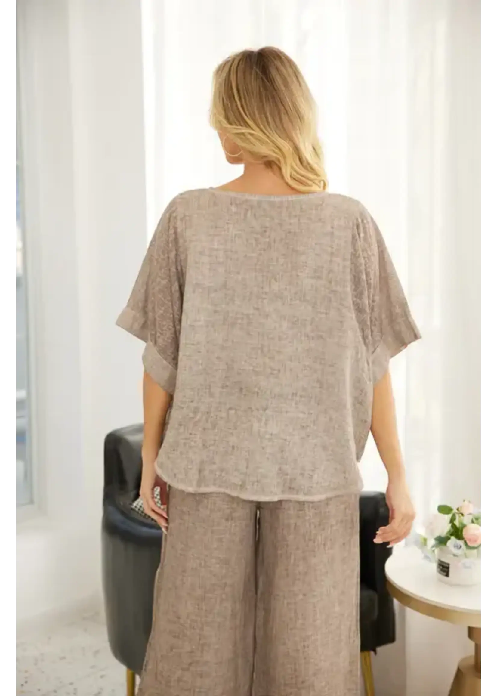 ORANGE FASHION VILLAGE OFV SS26 COLD WASH ROUND TOP