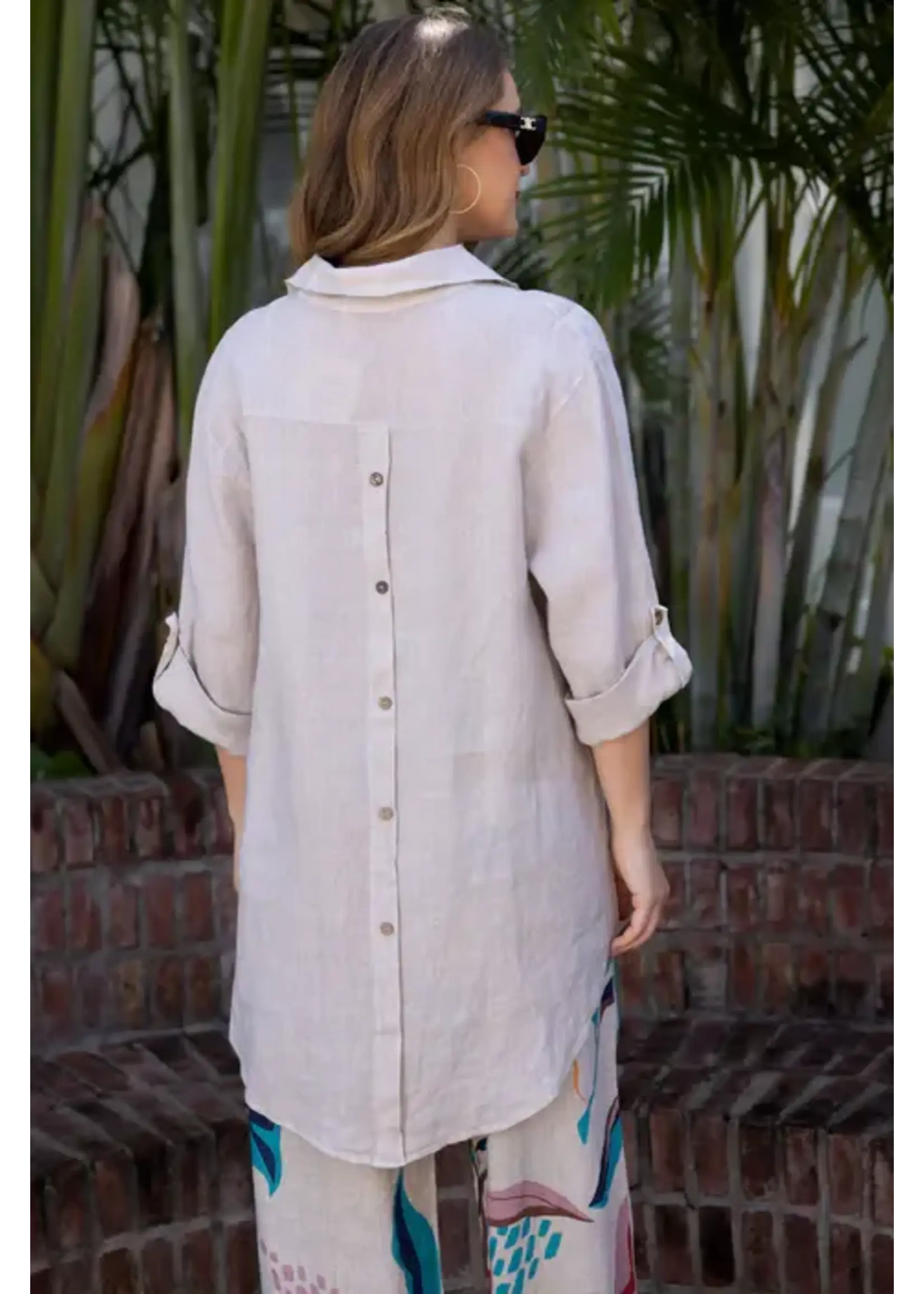 ORANGE FASHION VILLAGE OFV SS26 BUTTON ELEGANCE TOP