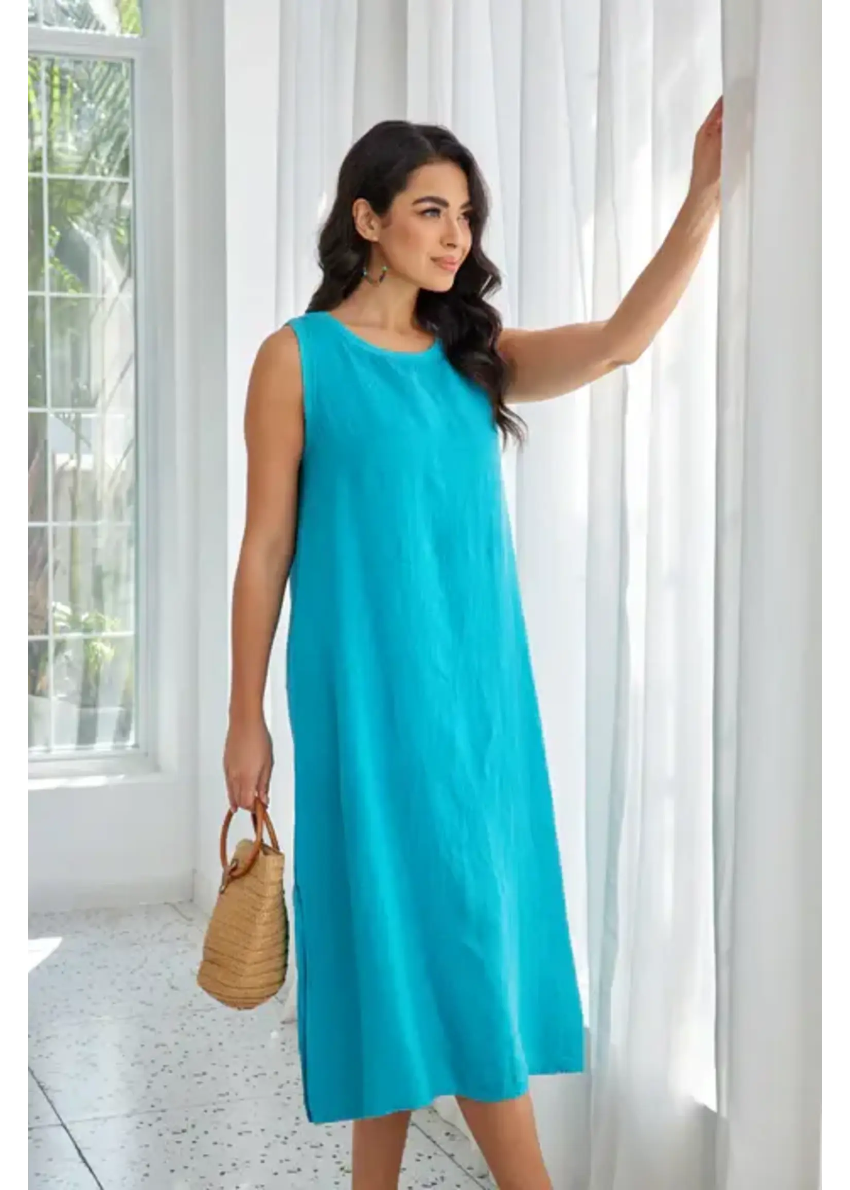 ORANGE FASHION VILLAGE OFV SS26 SEAFOAM DRESS