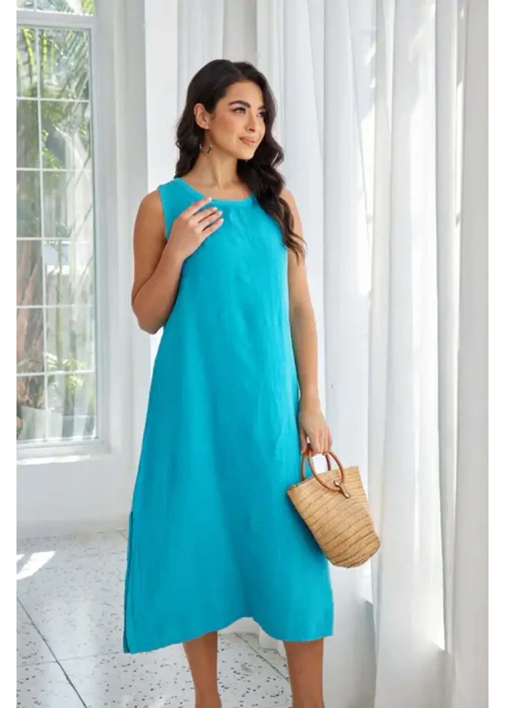 ORANGE FASHION VILLAGE OFV SS26 SEAFOAM DRESS