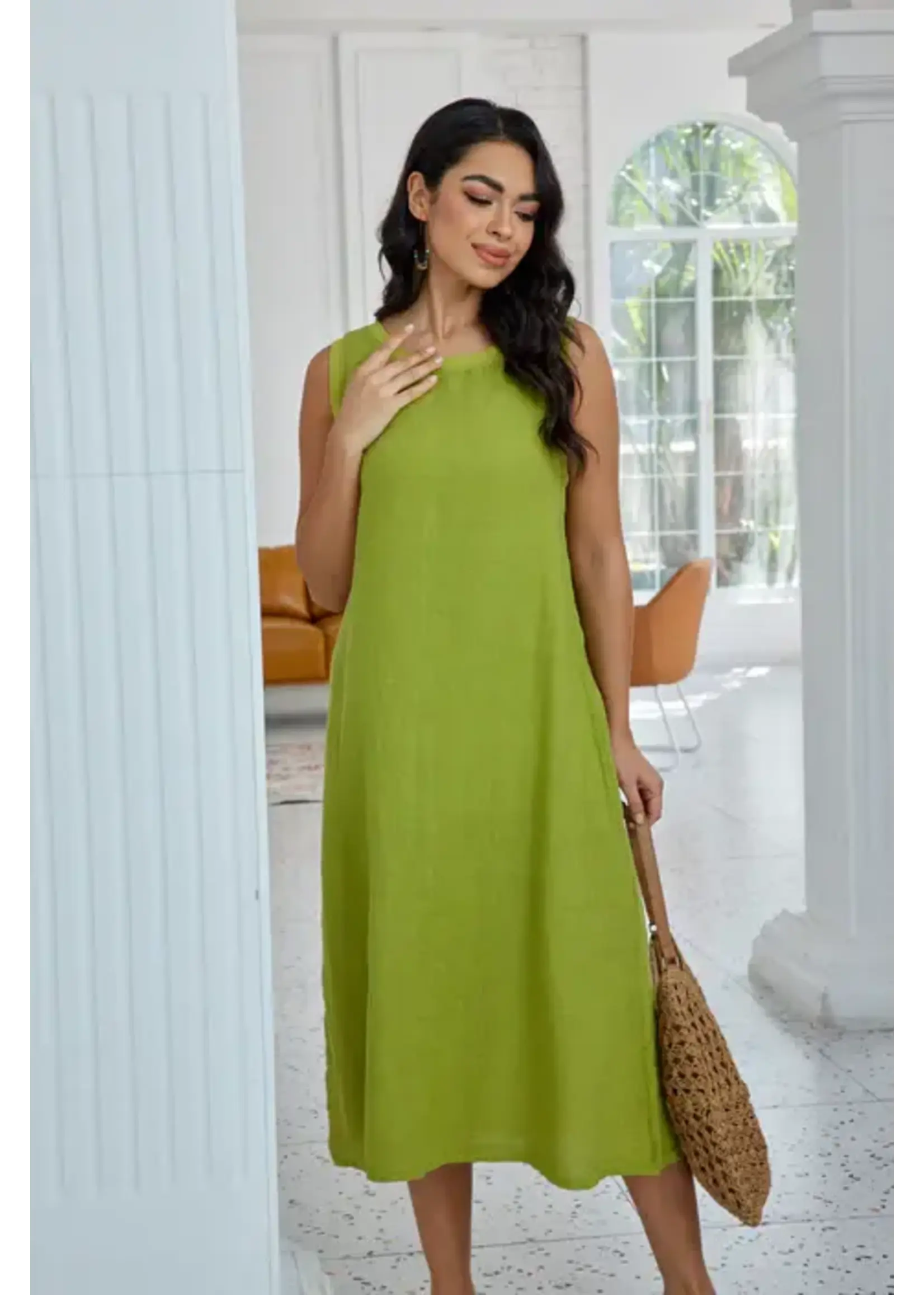 ORANGE FASHION VILLAGE OFV SS26 SEAFOAM DRESS