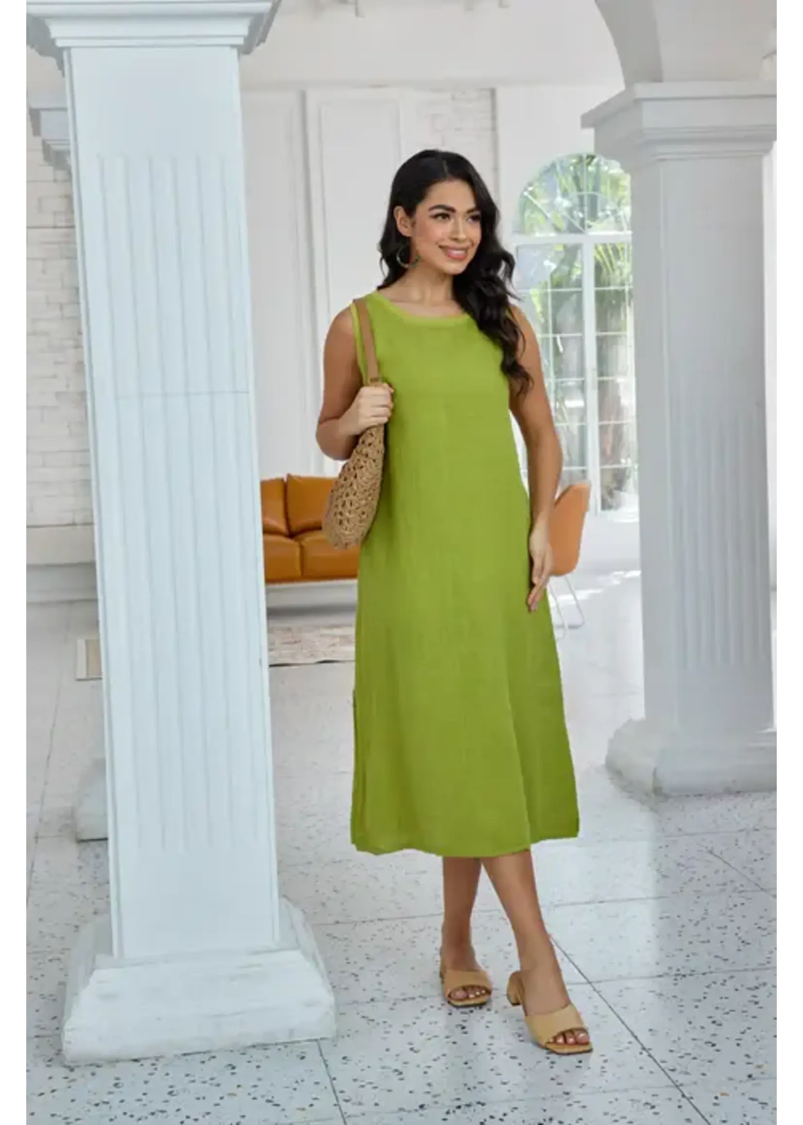 ORANGE FASHION VILLAGE OFV SS26 SEAFOAM DRESS