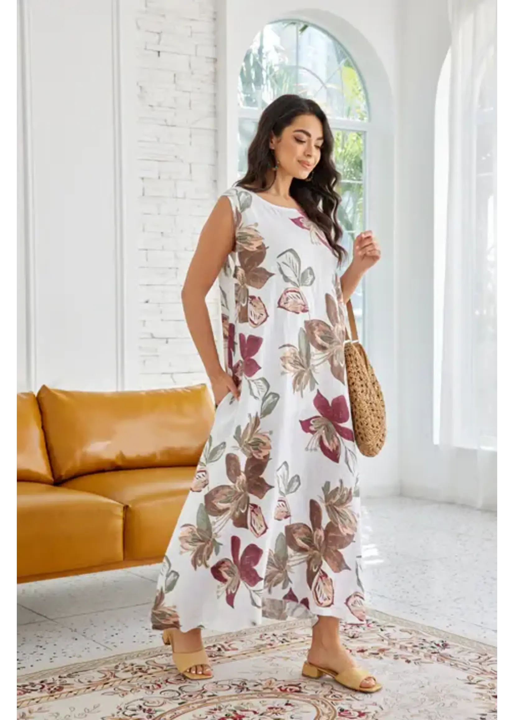 ORANGE FASHION VILLAGE OFV SS26 EARTHY BLOOM DRESS