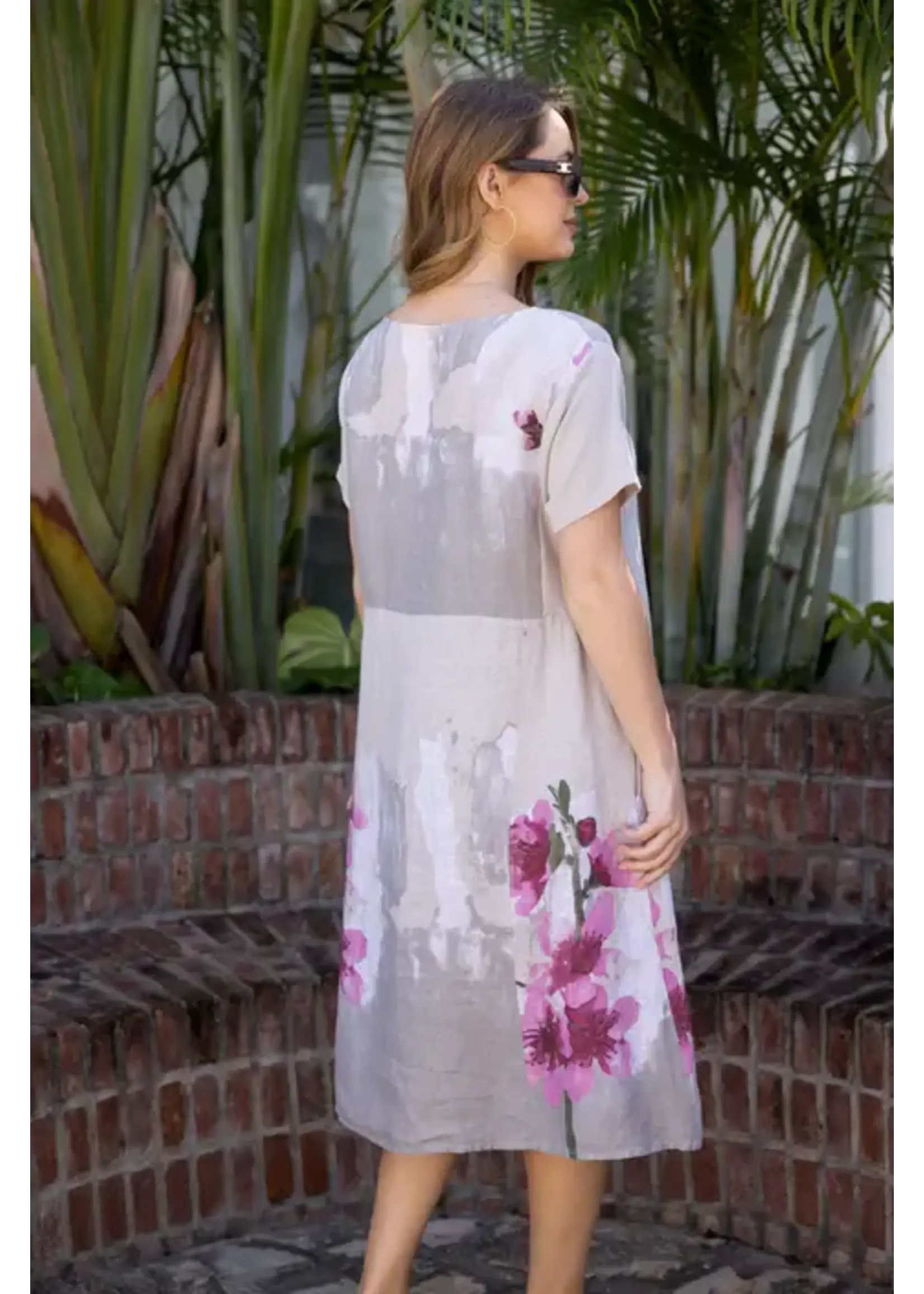 ORANGE FASHION VILLAGE OFV SS26 PINK MEADOW DRESS