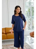 ORANGE FASHION VILLAGE OFV SS26 BAMBOO BUTTON SHOULDER TOP