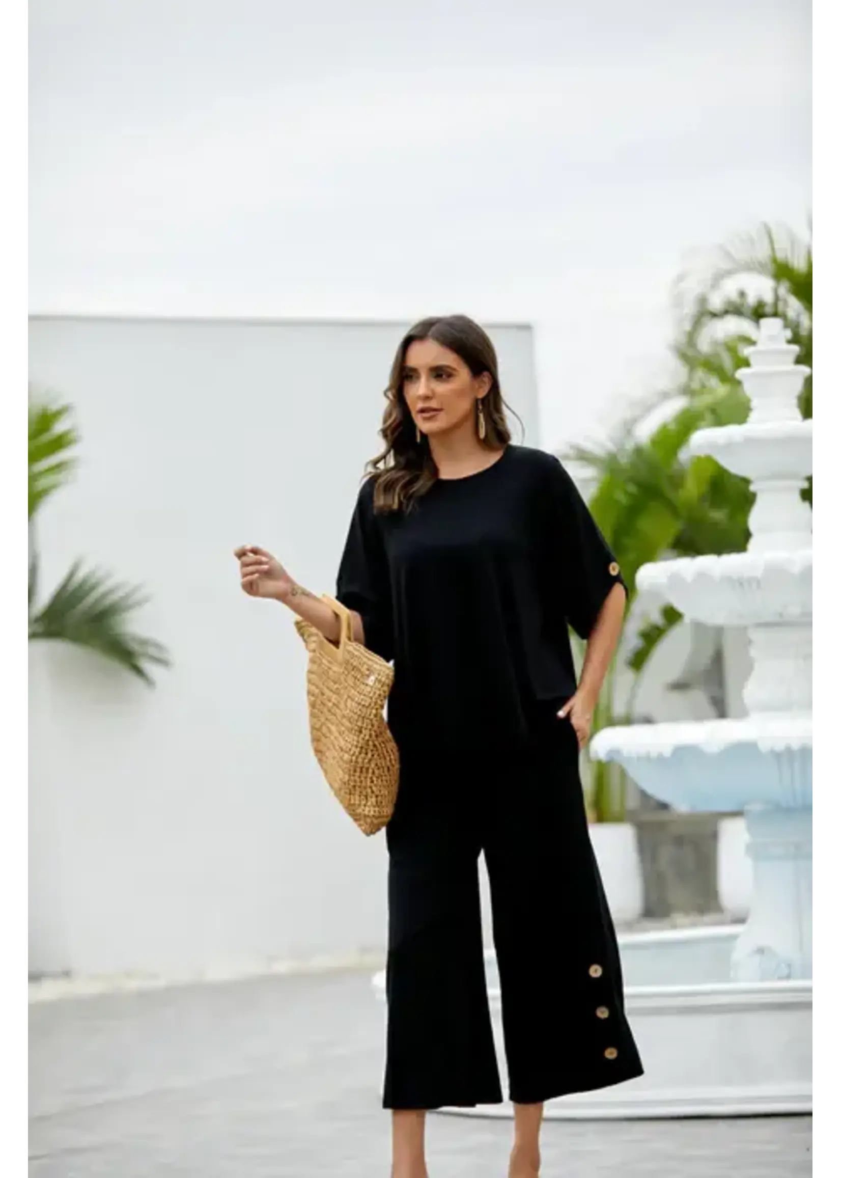 ORANGE FASHION VILLAGE OFV SS26 BAMBOO SHORT SLV W/BUTTON