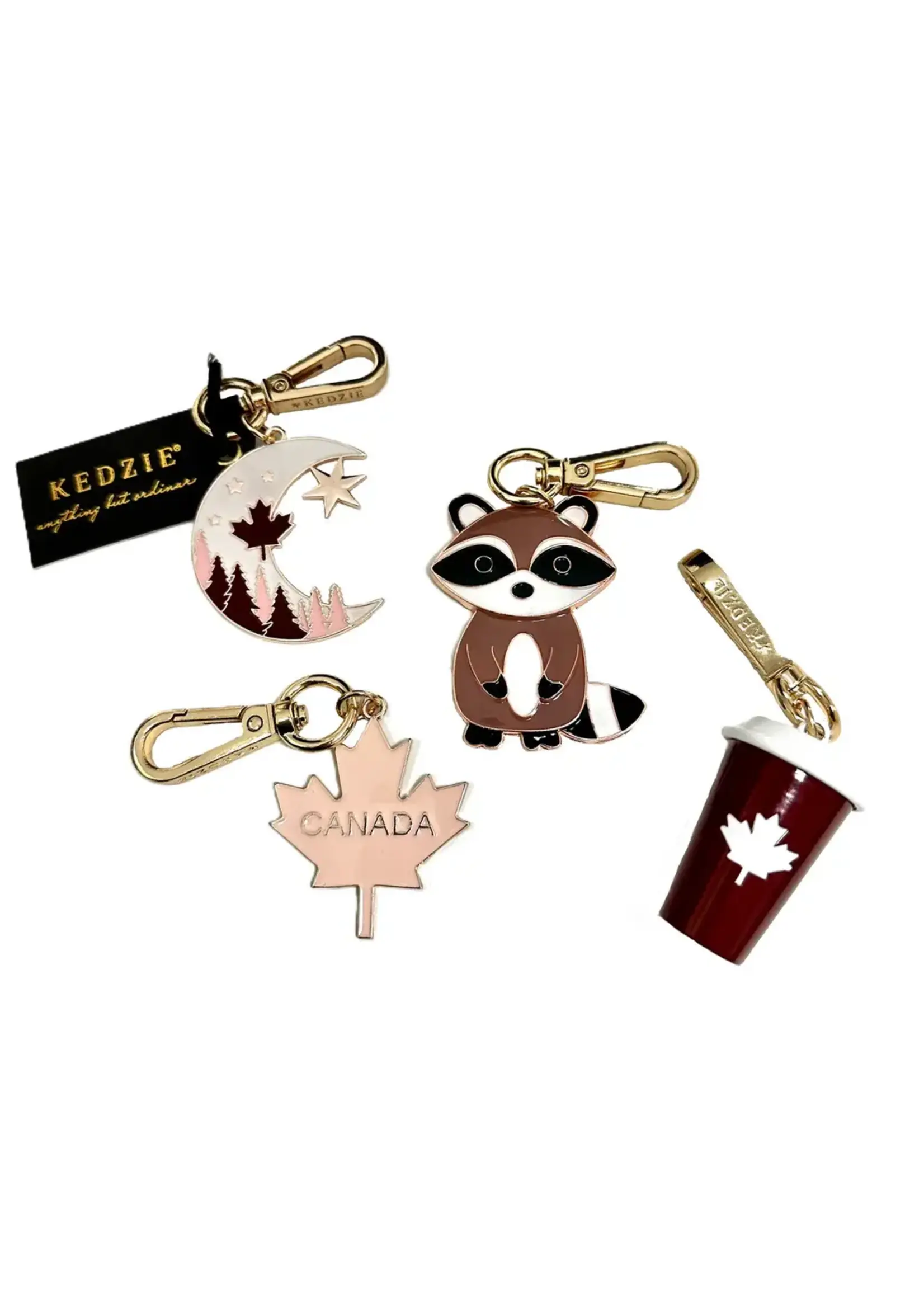 KEDZIE KED YOU'RE A CANADIAN ICON BAG CHARMS