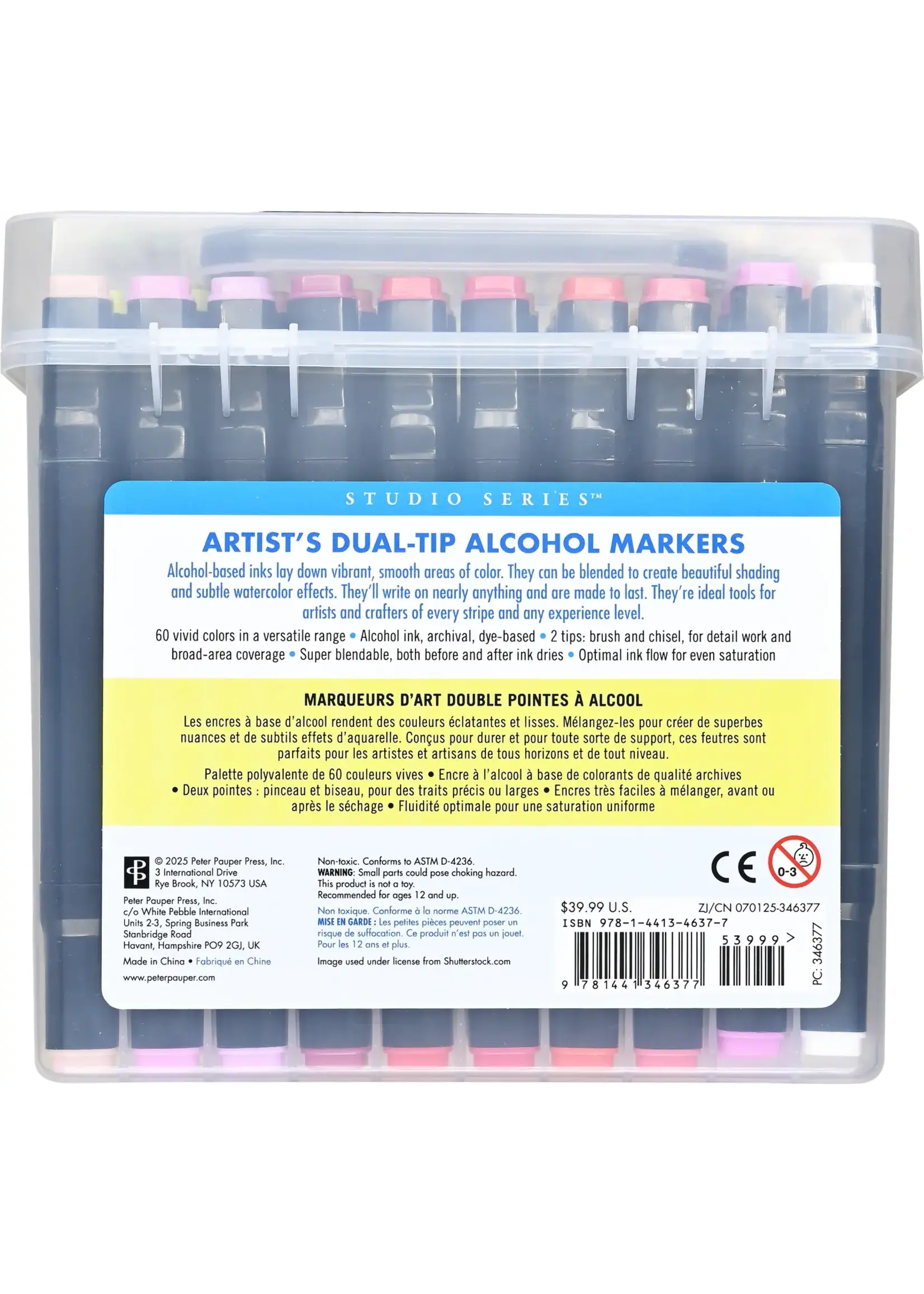 PPP MARKERS (60) DUAL TIP ALCOHOL MARKERS