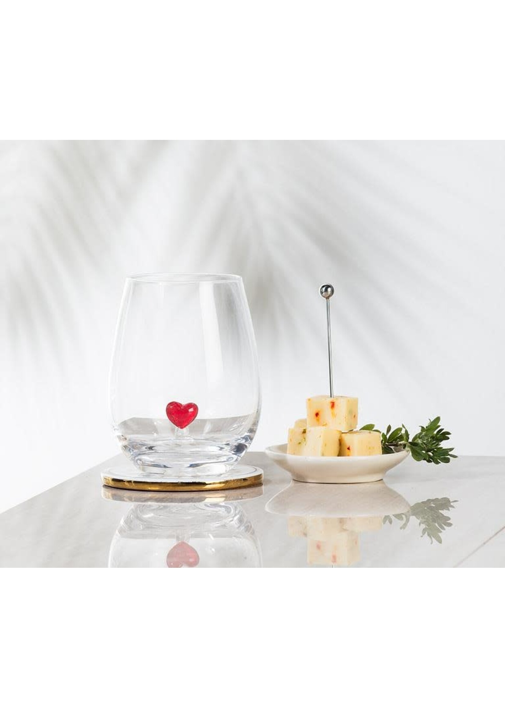 ABBOTT ABB HEART ICON STEMLESS WINE GLASS