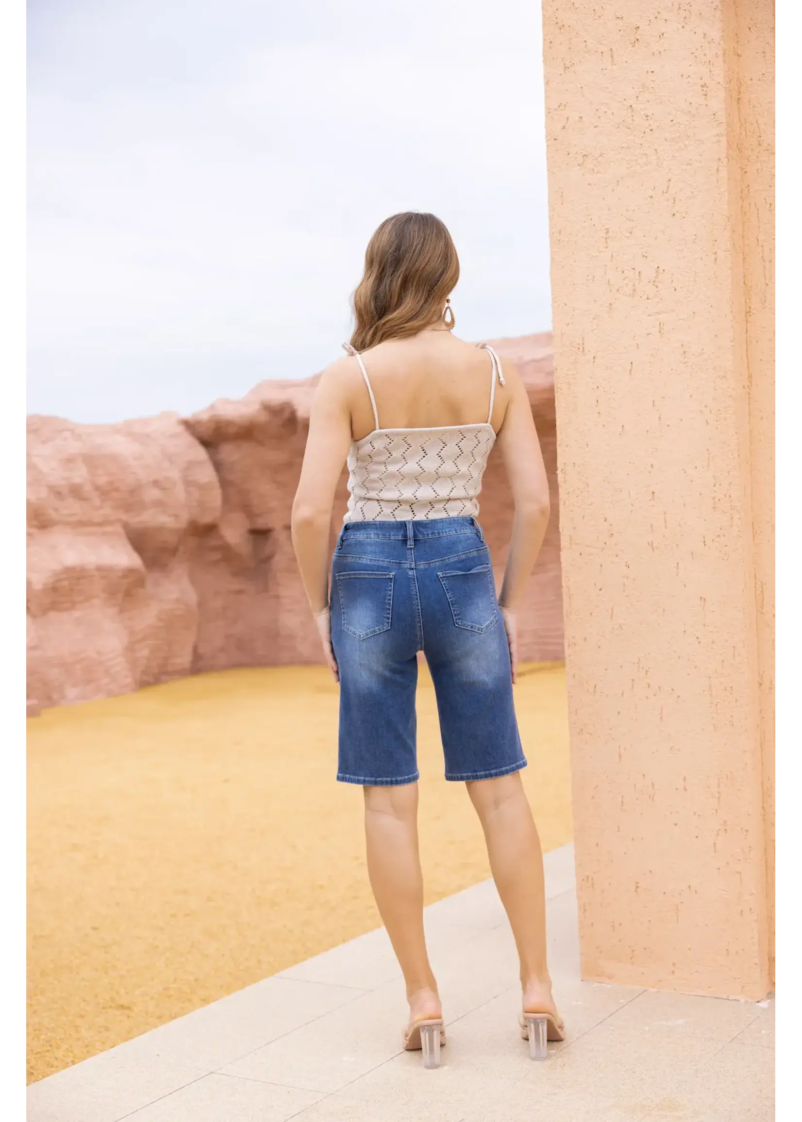 ORANGE FASHION VILLAGE OFV SS26 DENIM SHORTS