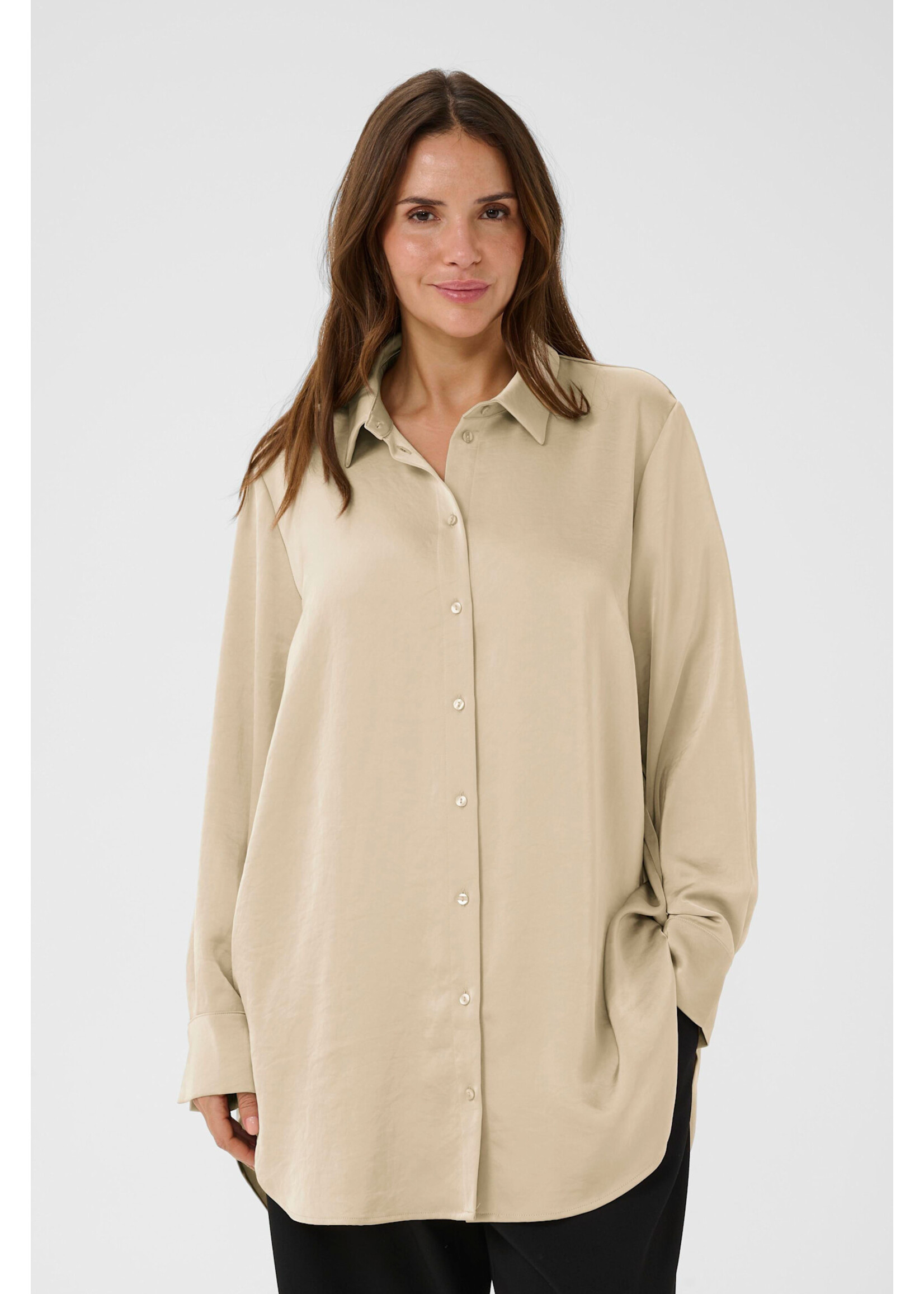 KAFFE CURVE KAFCUR+ SS26 KCRORA SHIRT