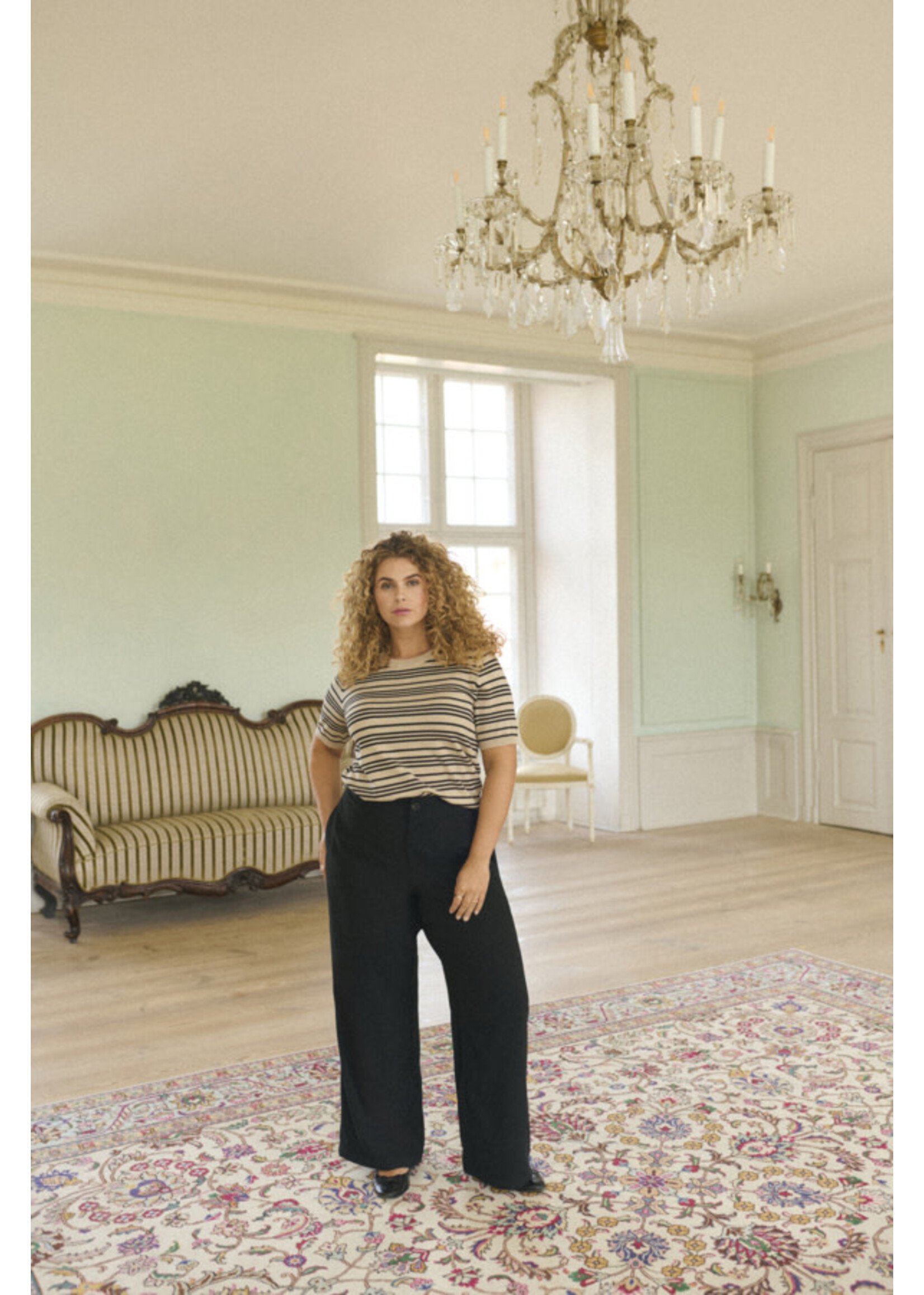 KAFFE CURVE KAFCUR+ SS26 KCROXANA WIDE PANTS