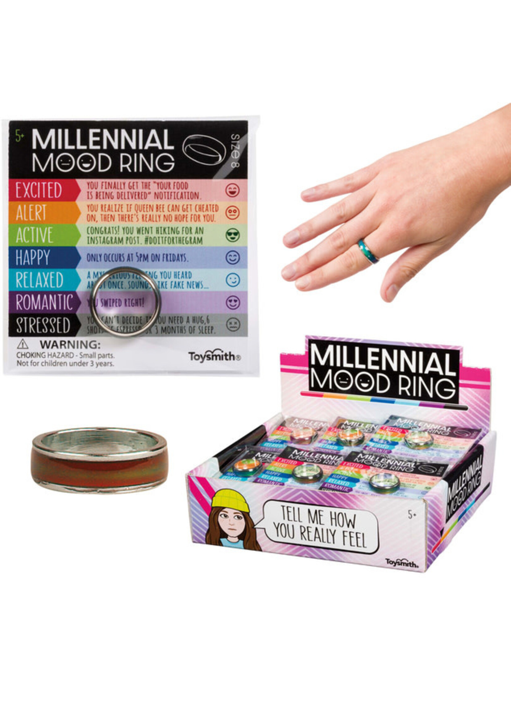TOY MILLENNIAL MOOD RINGS