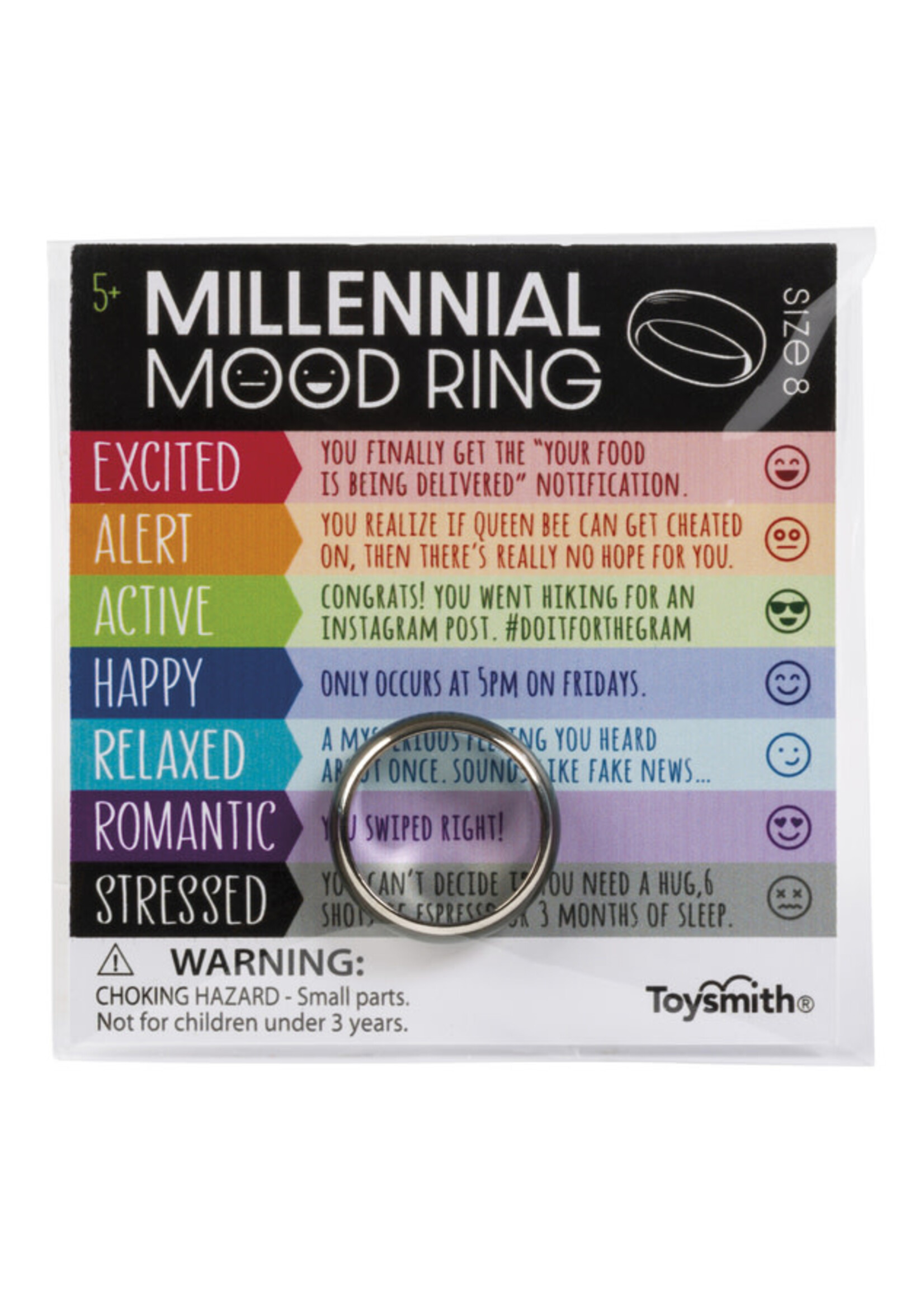 TOY MILLENNIAL MOOD RINGS