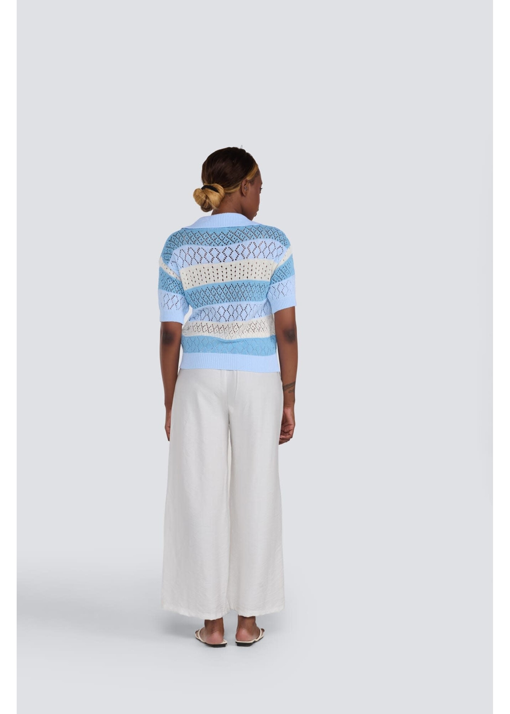 JESSICA LAURA JESSICA LAURA STRIPED CROCHET SWEATER