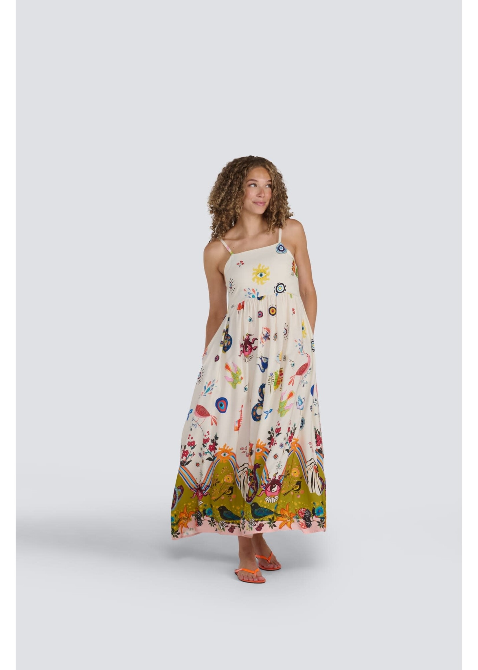 JESSICA LAURA JESSICA LAURA ABSTACT PRINT DRESS