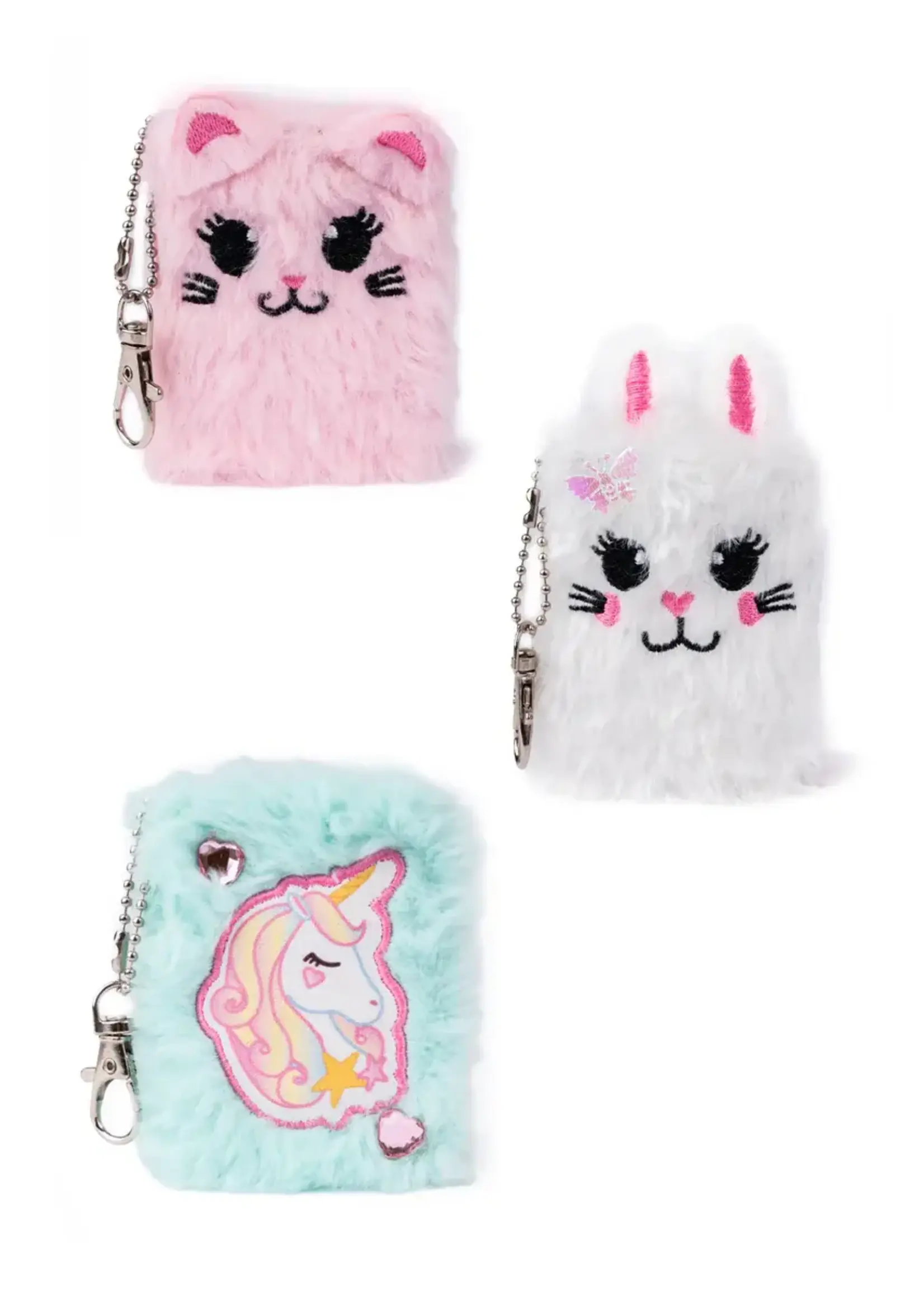 CRE MINI FURRY JOURNAL KEYCHAIN