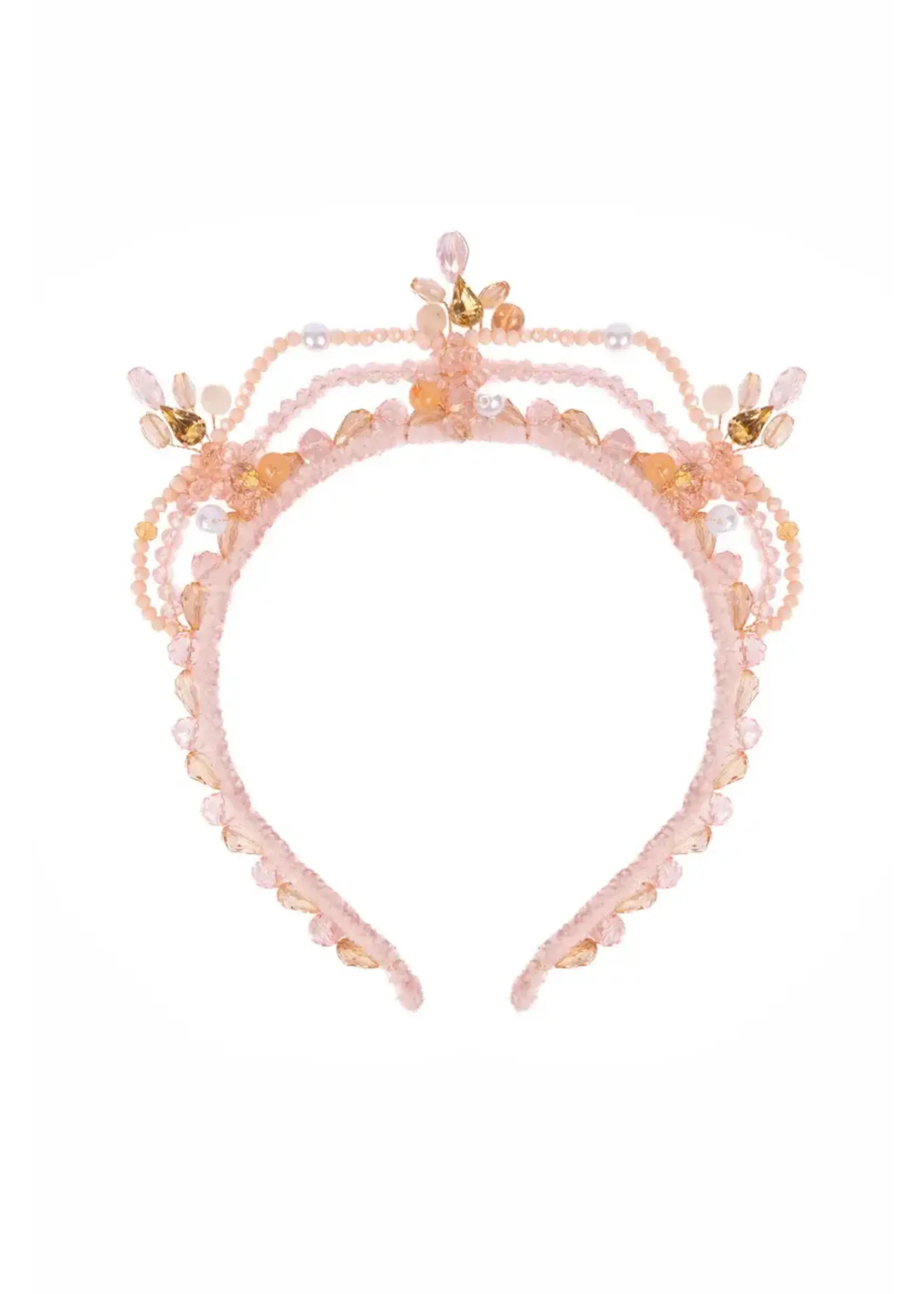 CRE BLUSHING CRYSTALS BEADED TIARA