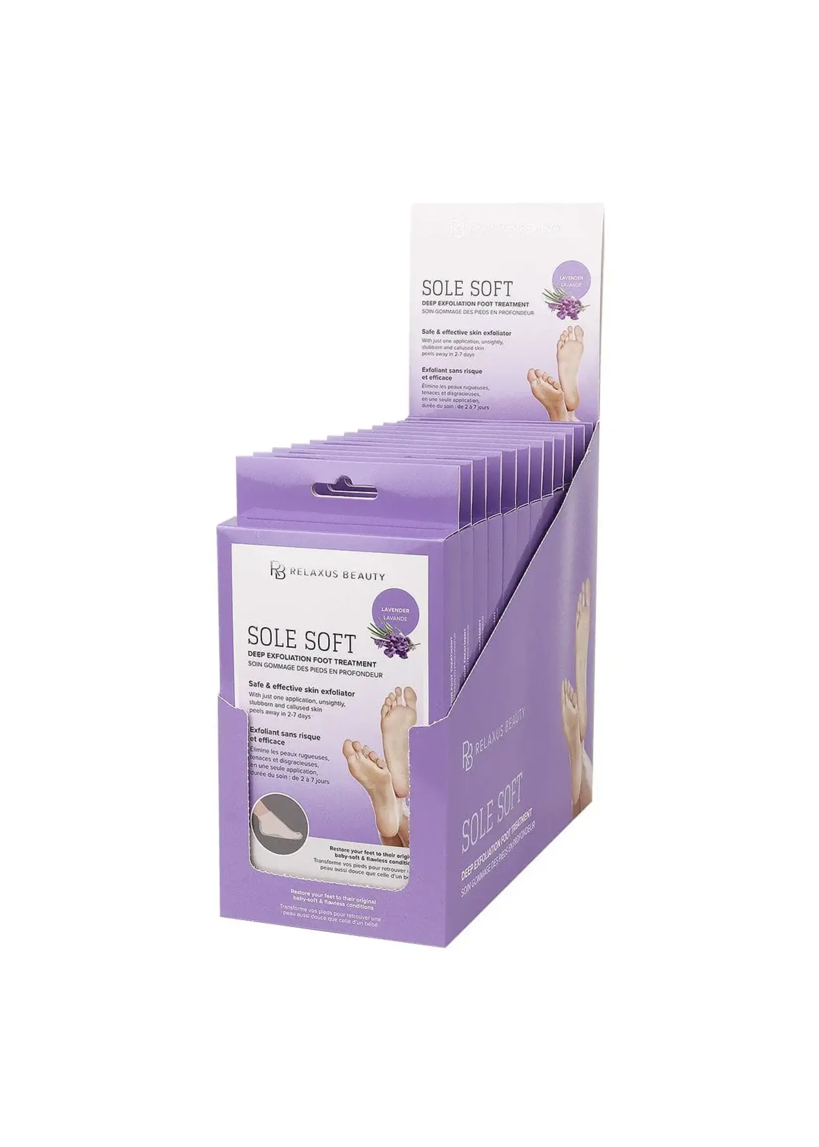 REL FOOT PEEL LAVENDER SOLE SOFT