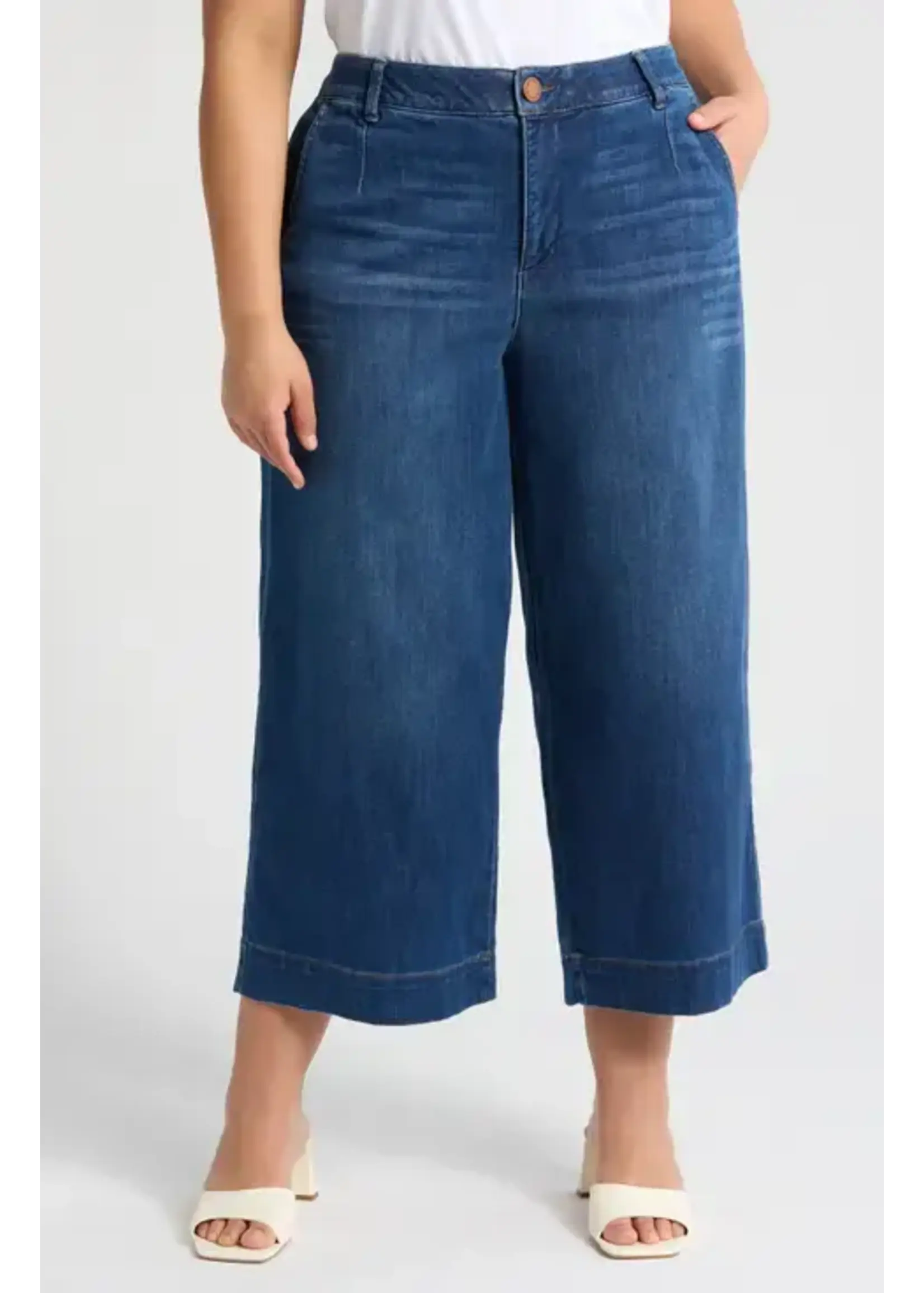 WIT & WISDOM W&W WHITNEY WIDE LEG CROP SKYRISE