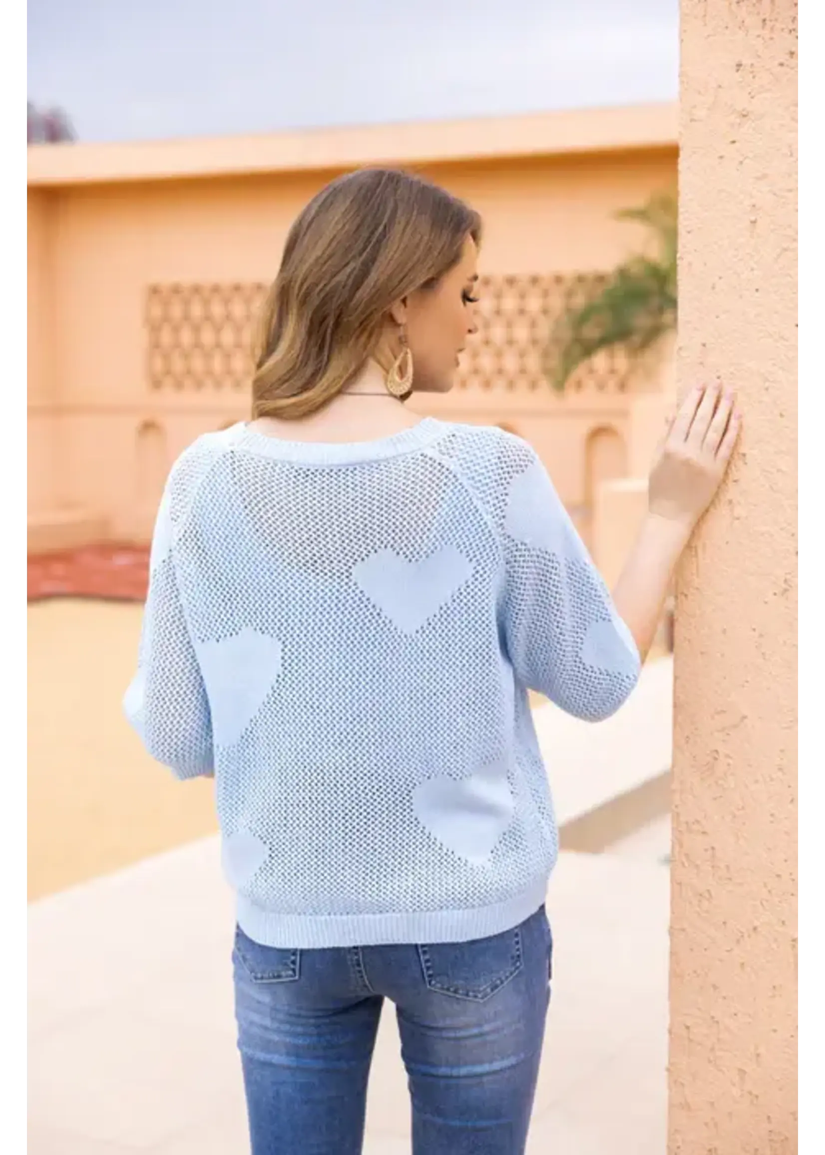 ORANGE FASHION VILLAGE OFV SS26 HEART CROCHET TOP