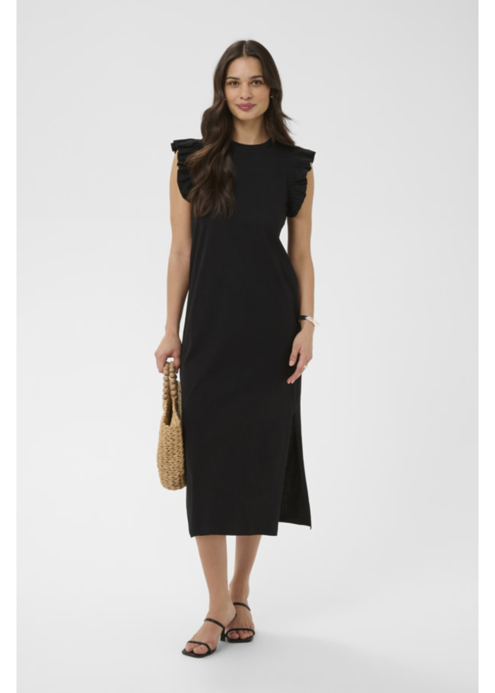 KAFFE KAF SS26 KACELINA FLOUNCE DRESS