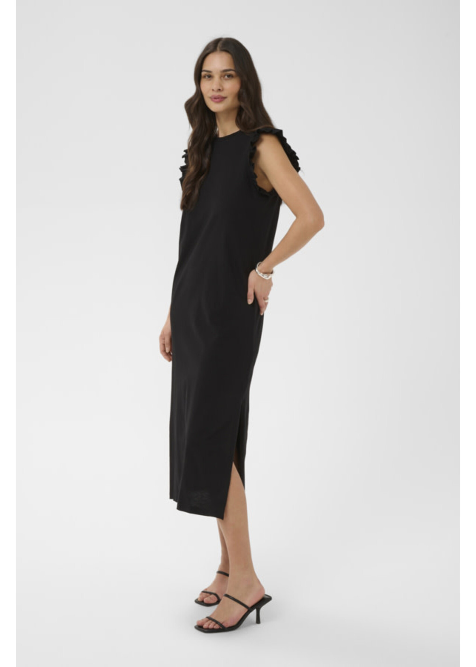 KAFFE KAF SS26 KACELINA FLOUNCE DRESS