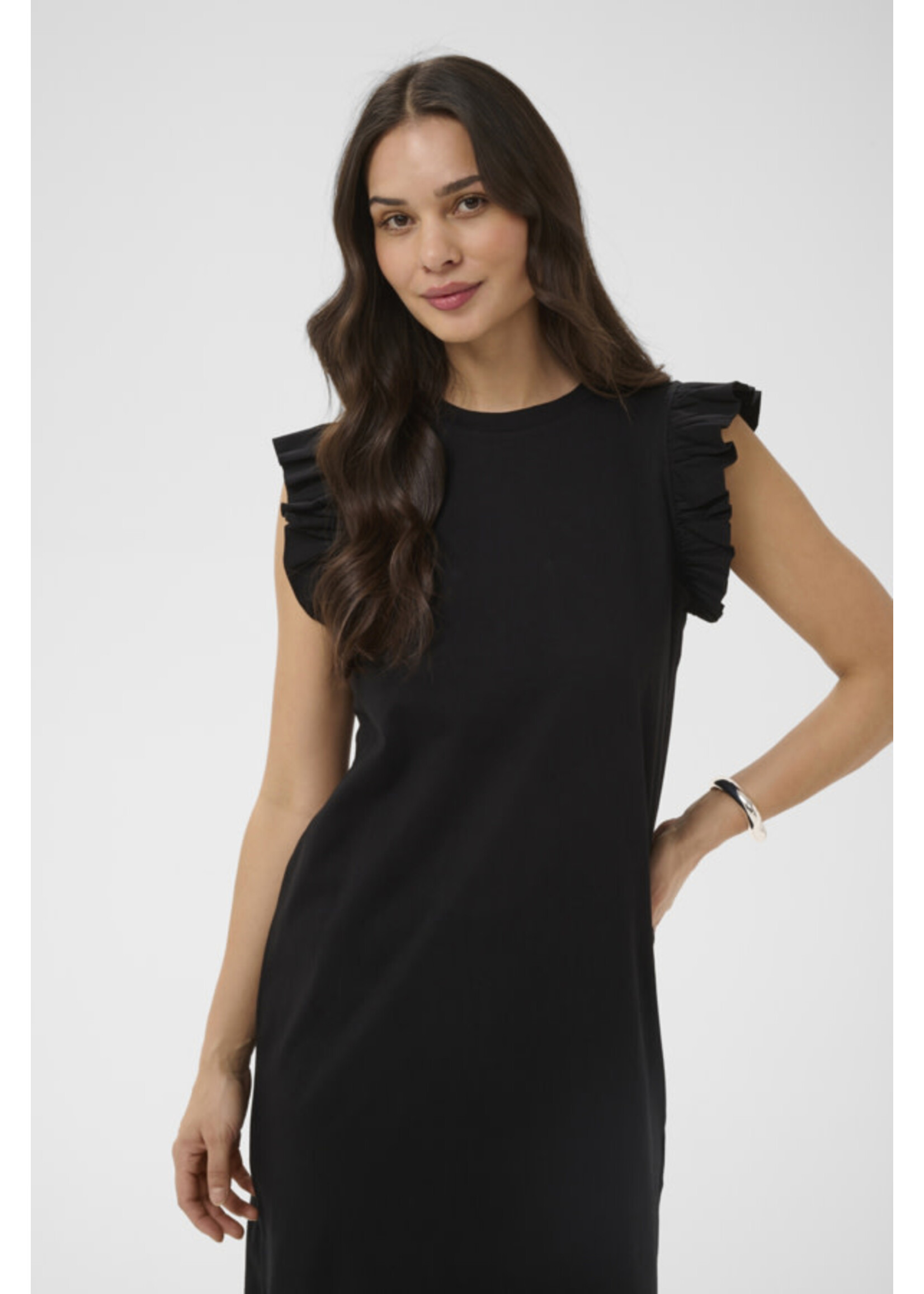 KAFFE KAF SS26 KACELINA FLOUNCE DRESS
