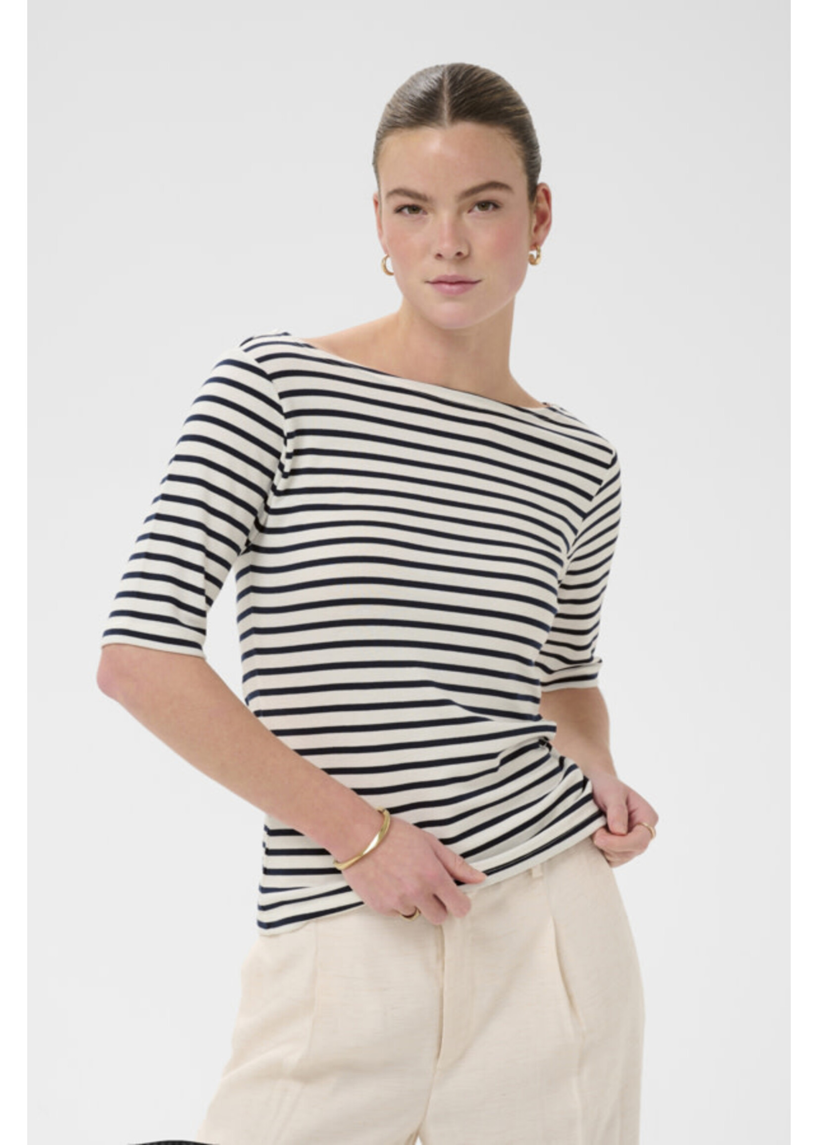 KAFFE KAF SS26 KALIDDY BOATNECK T-SHIRT