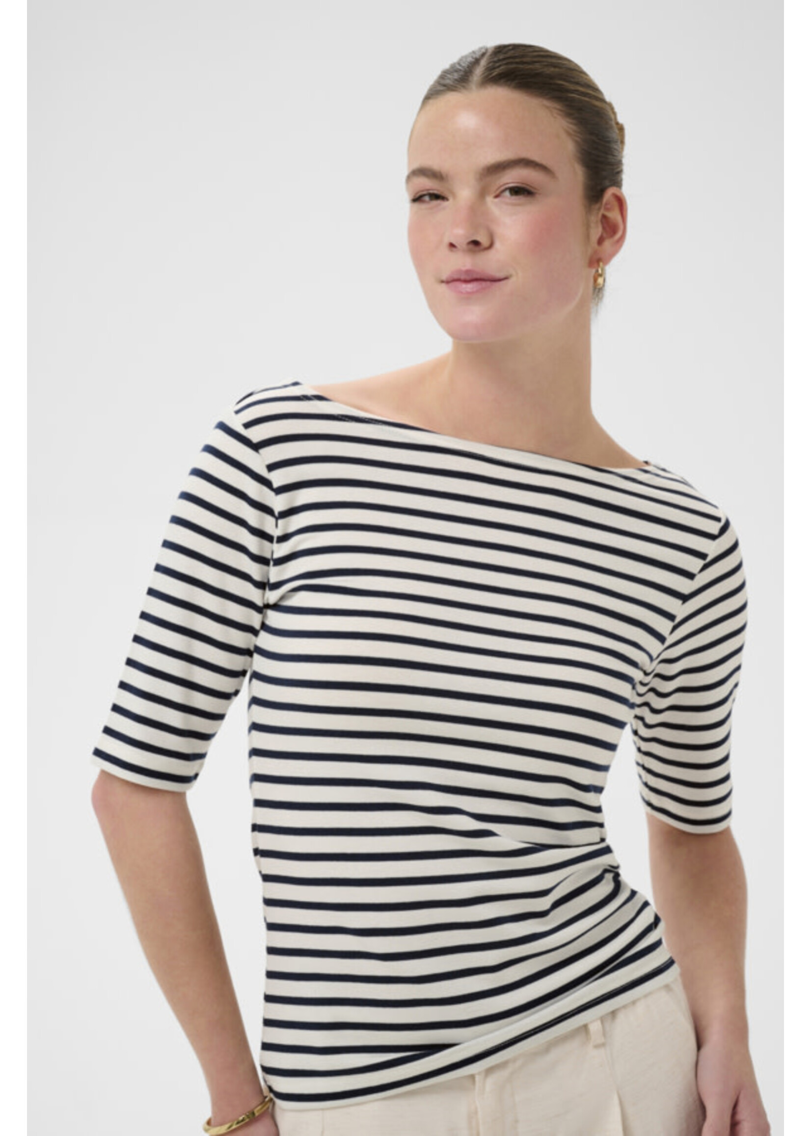 KAFFE KAF SS26 KALIDDY BOATNECK T-SHIRT