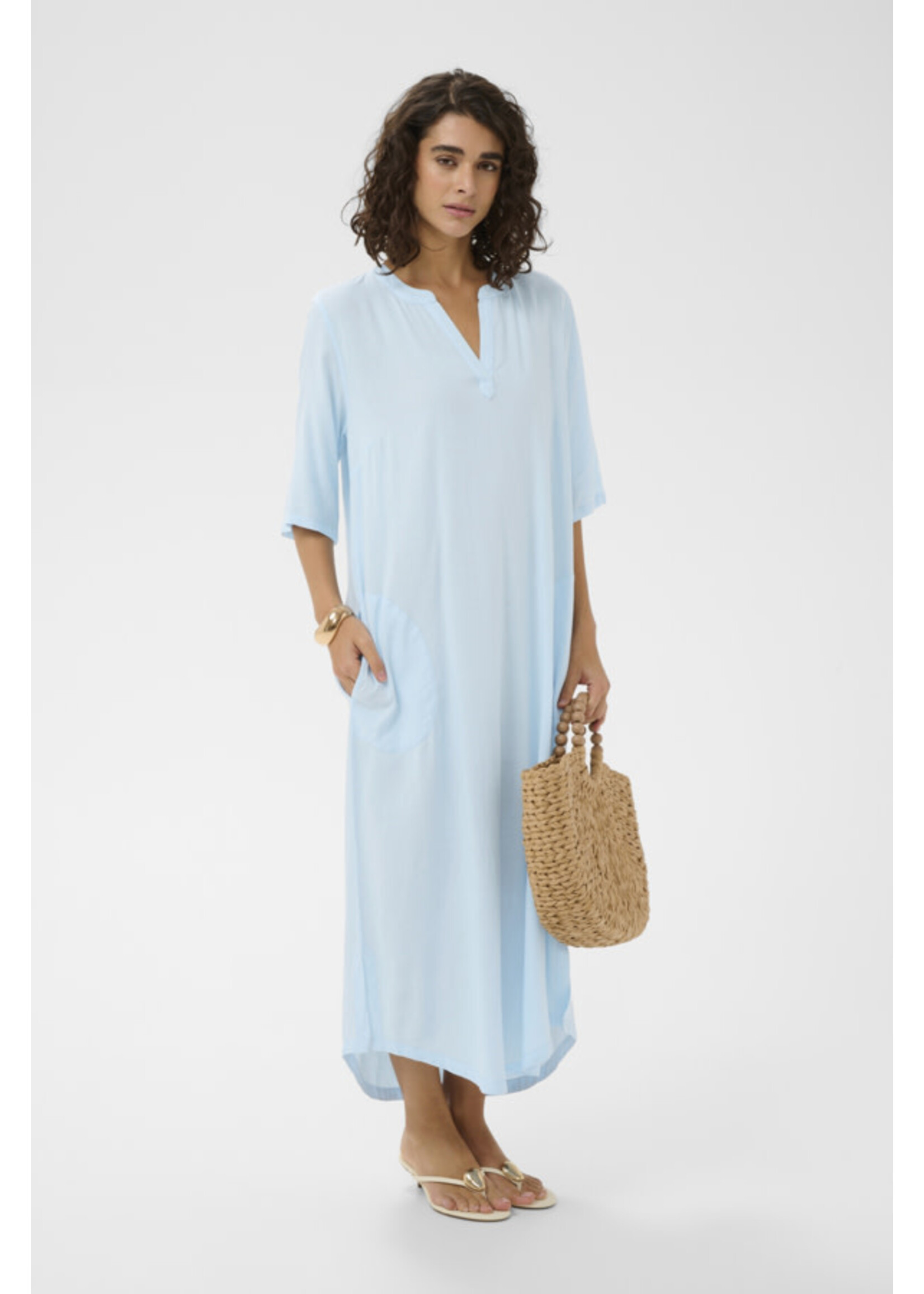 KAFFE KAF SS26 KAMILIA KAFTAN DRESS