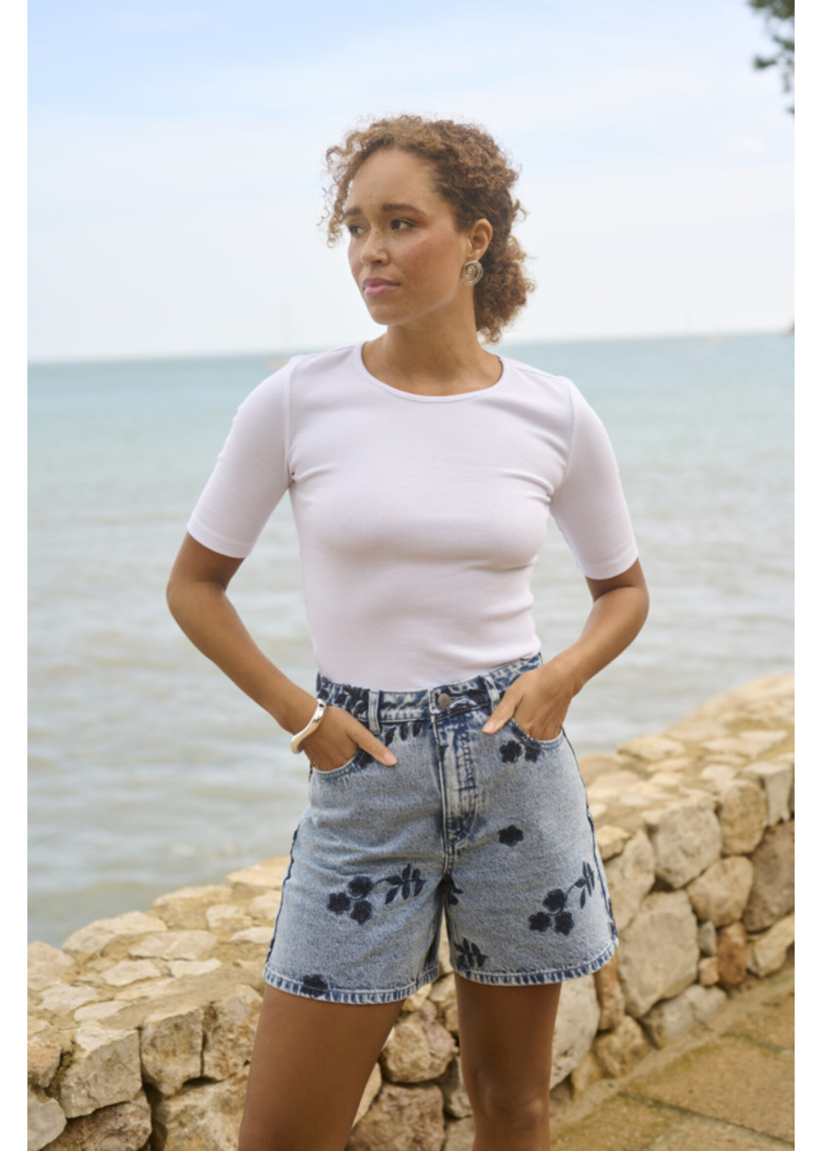 KAFFE KAF SS26 KABABENA DENIM SHORTS