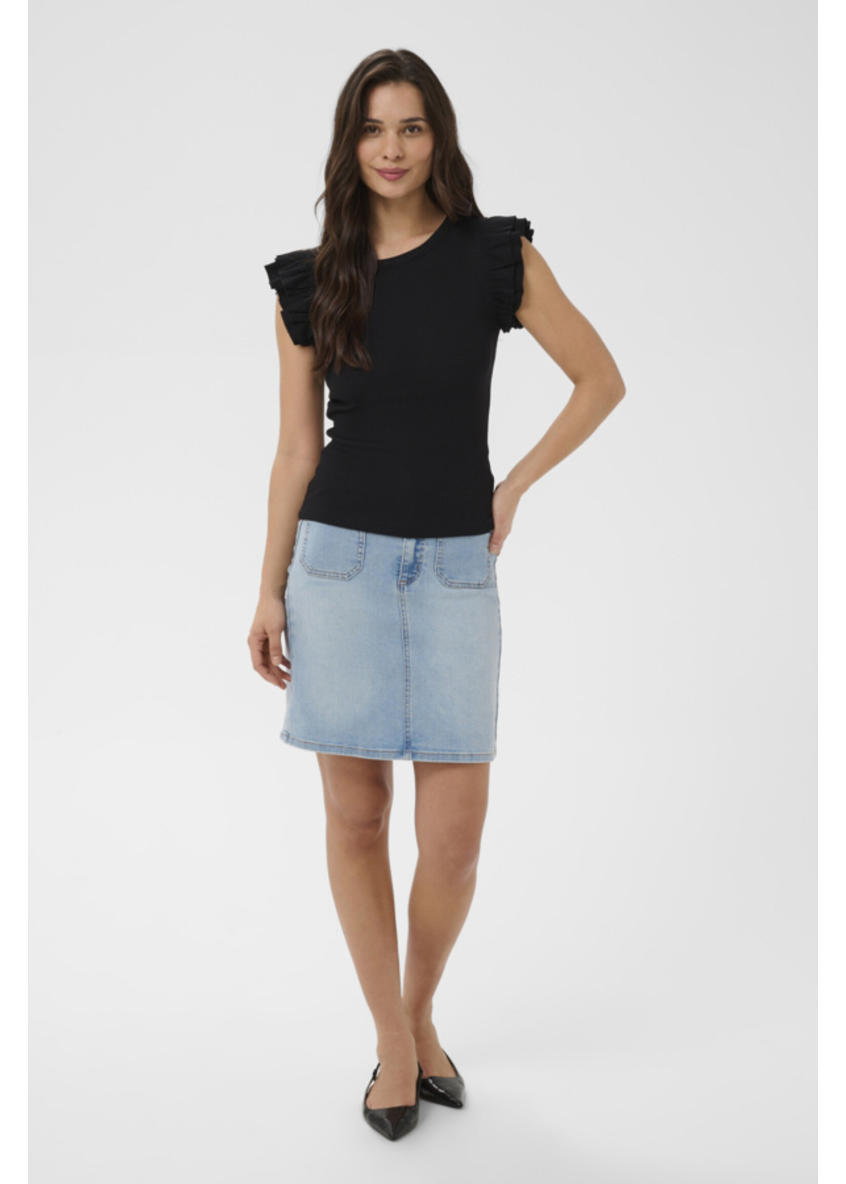 KAFFE KAF SS26 KACARNA FLOUNCE TOP