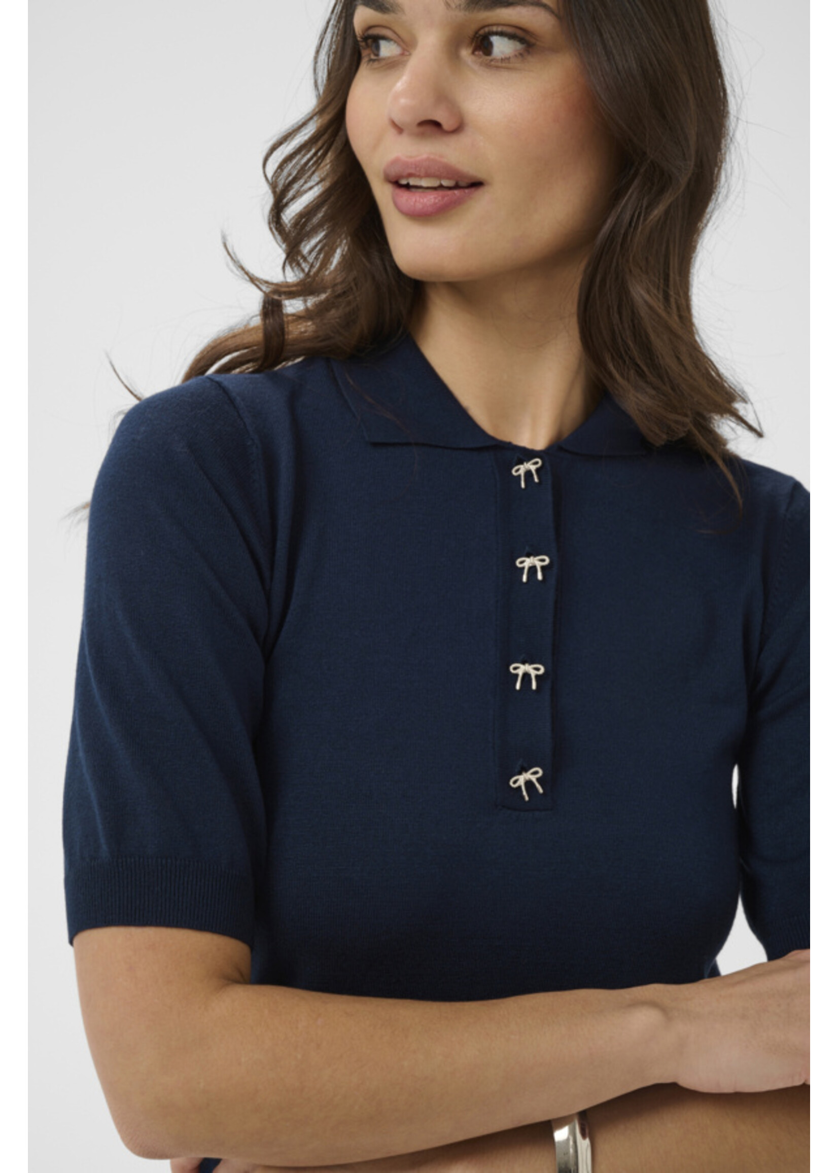 KAFFE KAF SS26 KALIZZA POLO PULLOVER