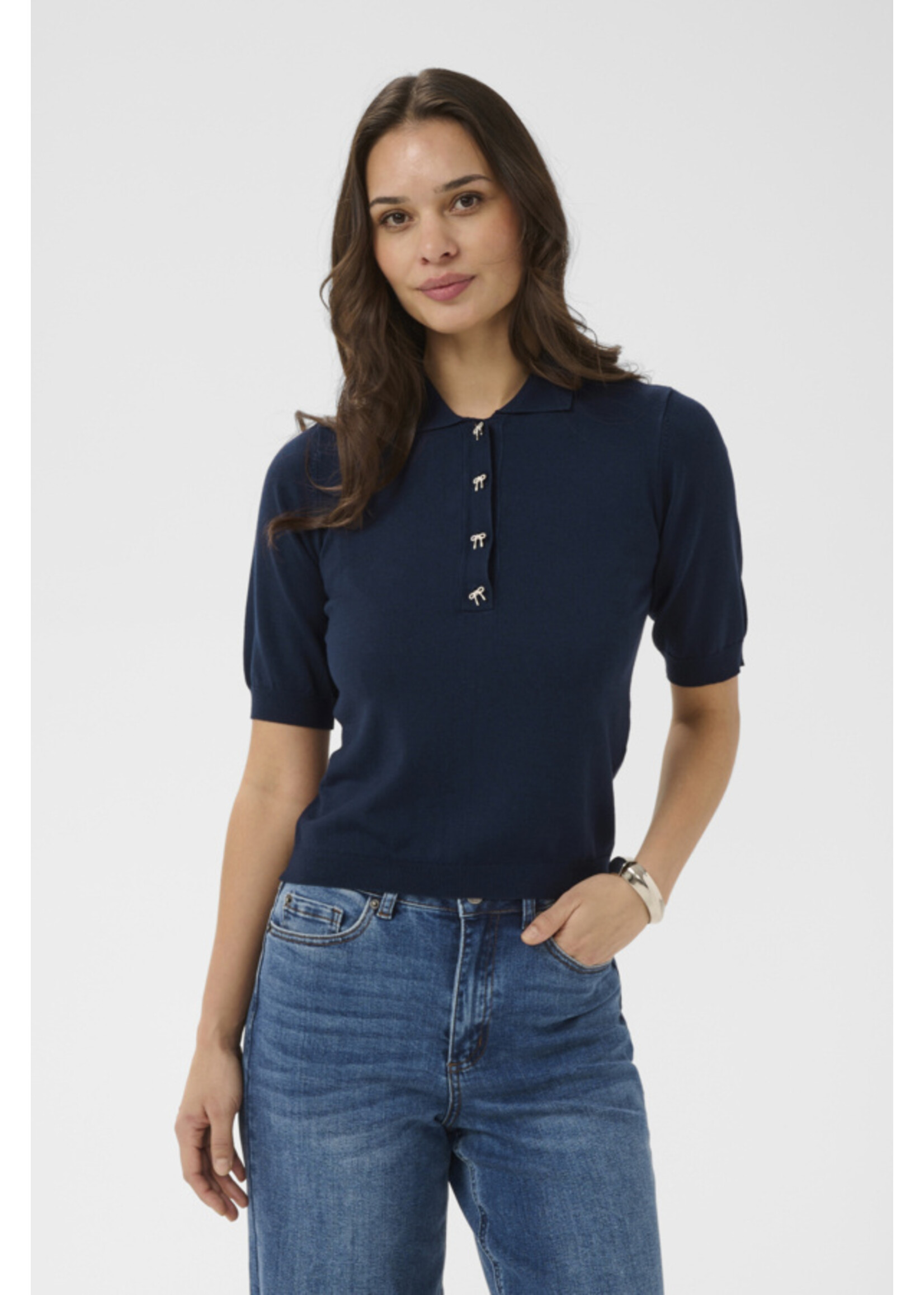 KAFFE KAF SS26 KALIZZA POLO PULLOVER