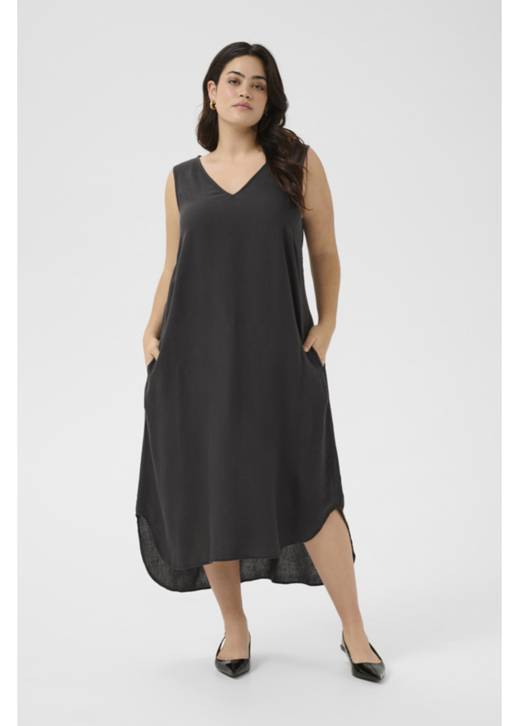 KAFFE KAFCUR SS26+ KCMILLIE SLVLESS DRESS