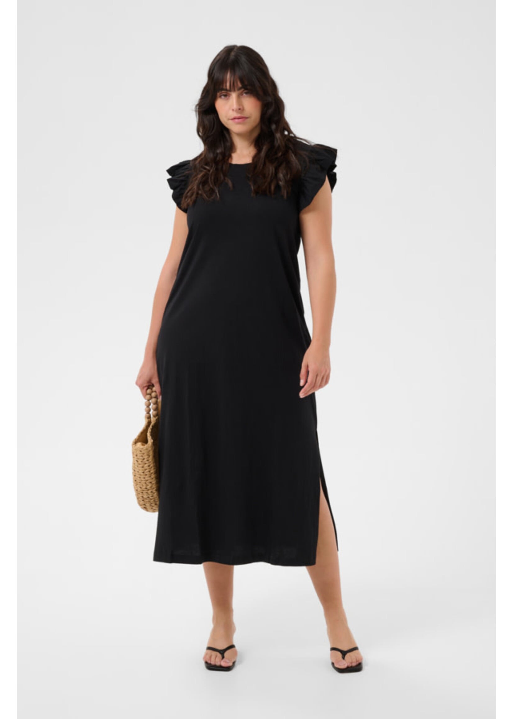KAFFE KAFCUR SS26 KCCALINE FLOUNCE DRESS