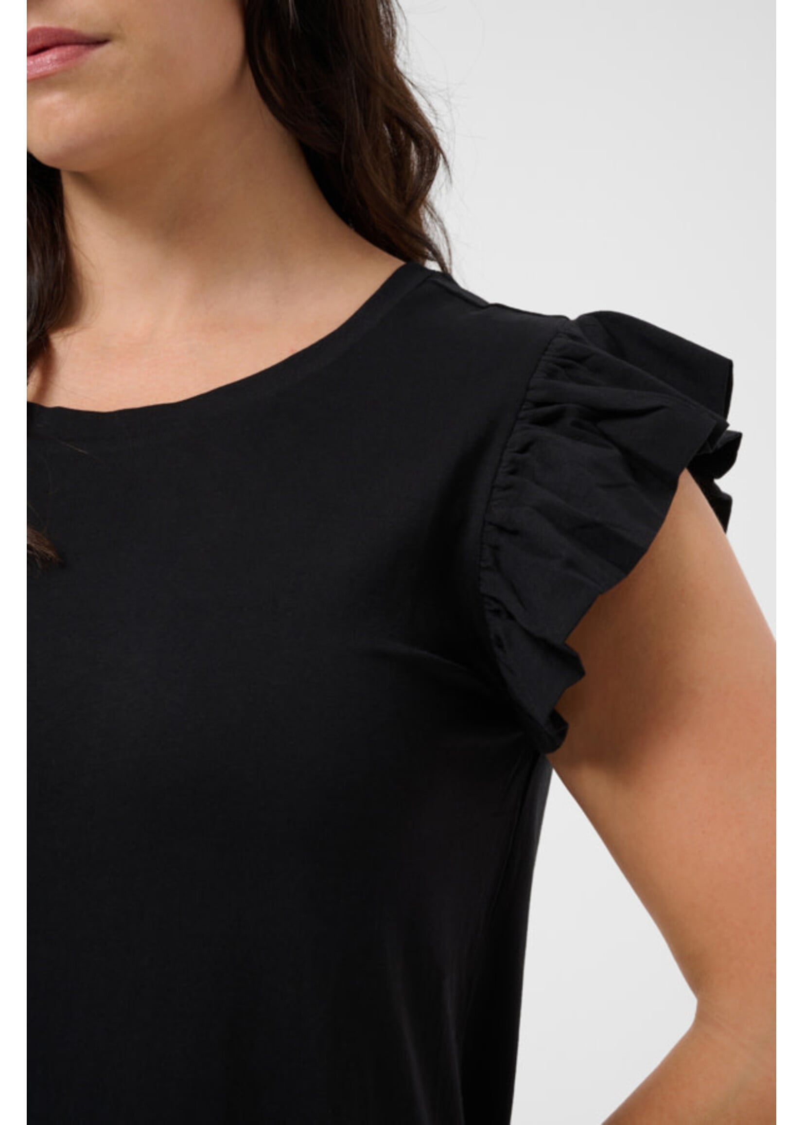 KAFFE KAFCUR SS26 KCCARINA FLOUNCE TOP