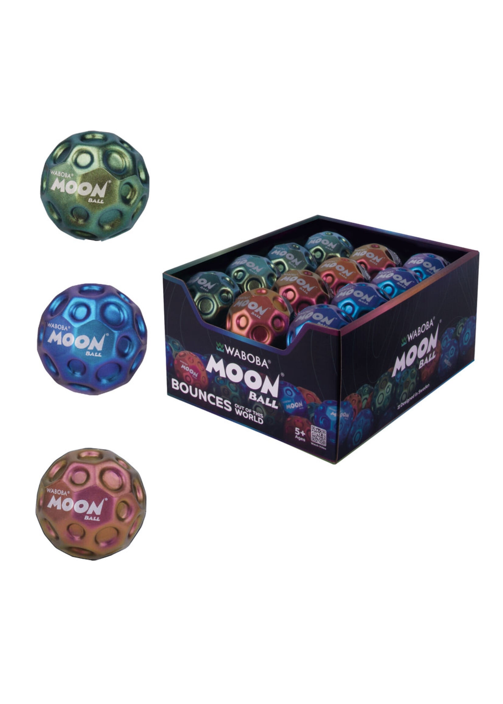 WAB METALLIC MOON BALL ASSORTED