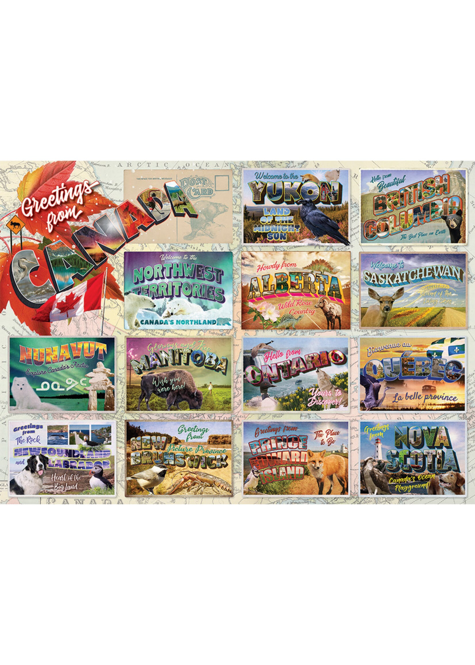 OUT 1000PC GREETINGS FROM CANADA
