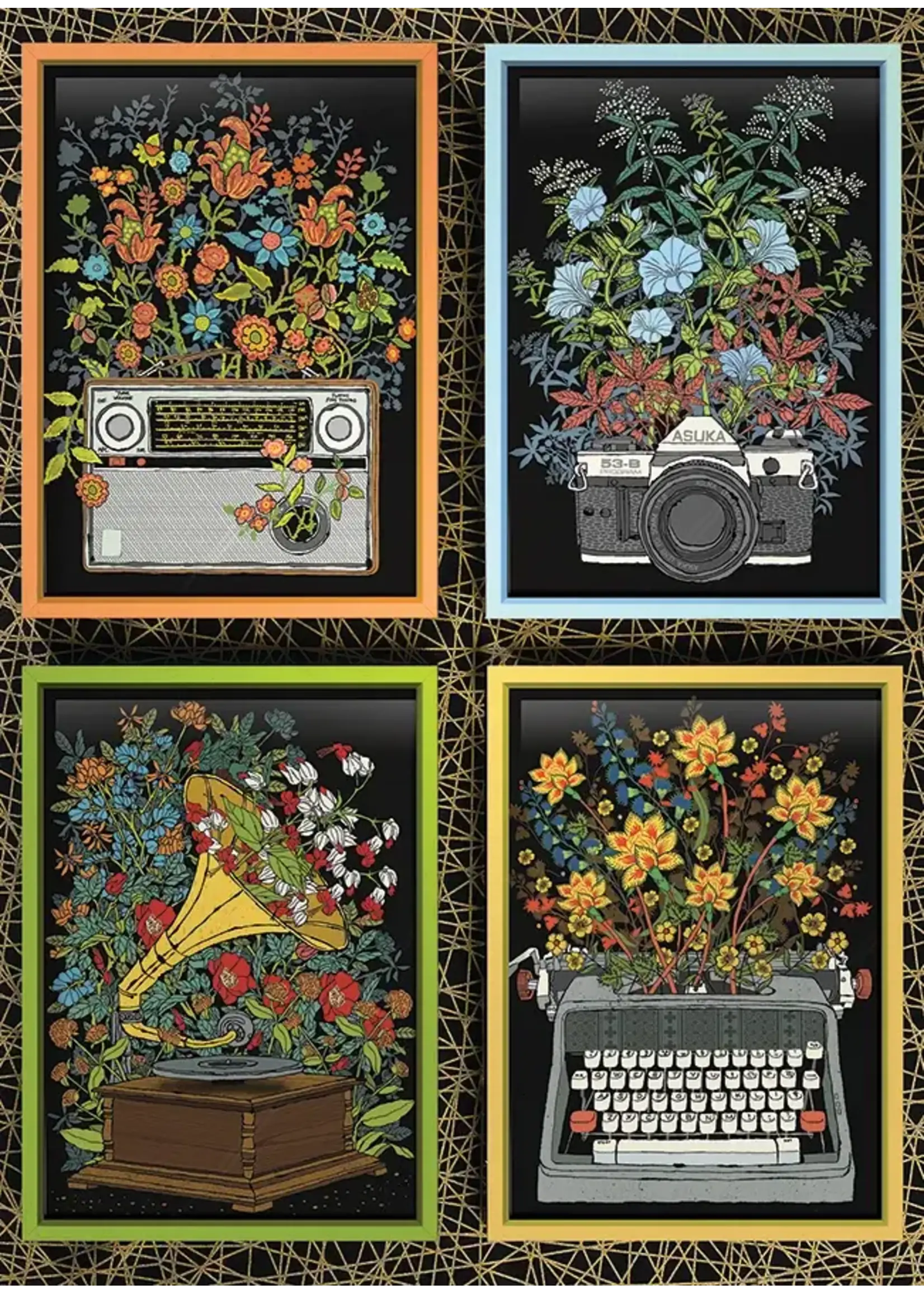 OUT 1000PC FLORAL OBJECTS
