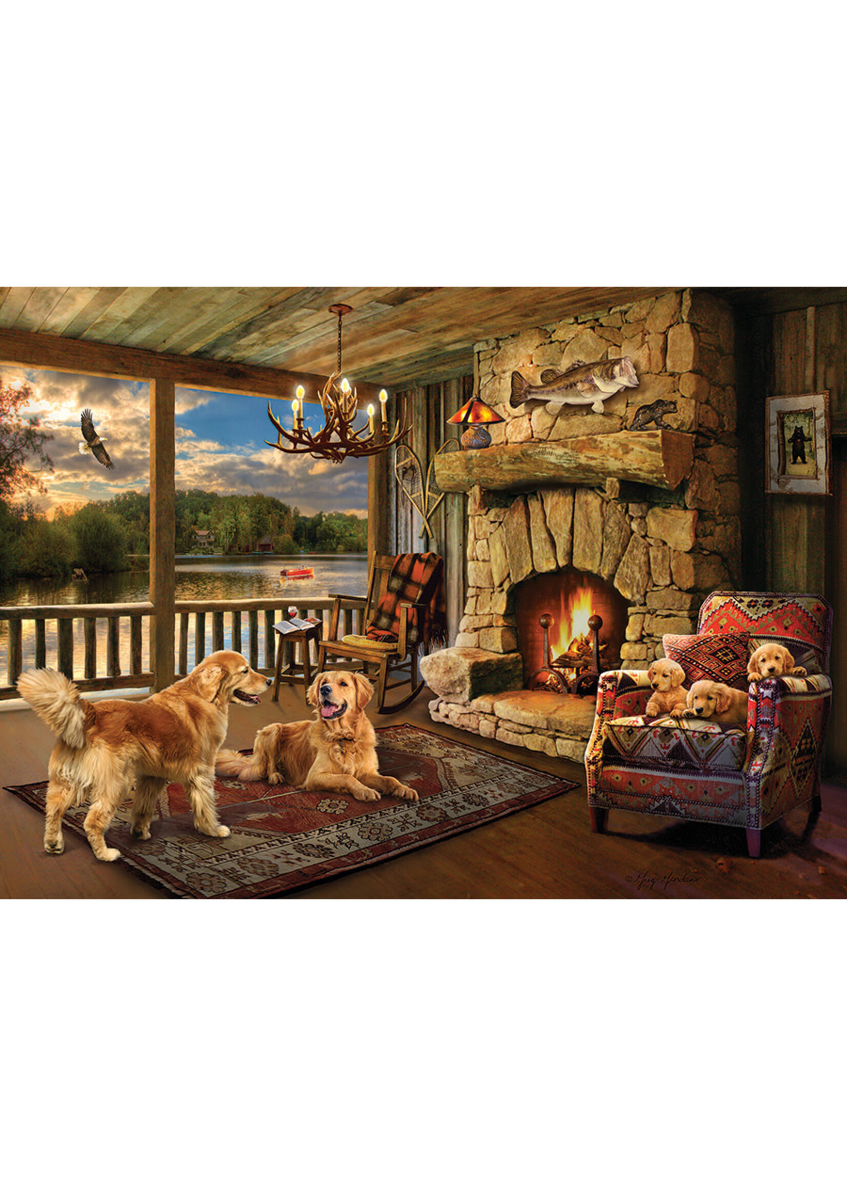 OUT 1000PC LAKESIDE CABIN